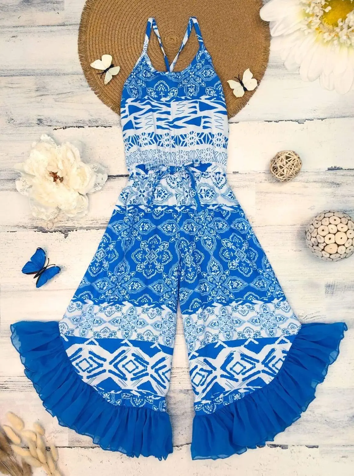 Light And Lovely Ruffled Palazzo Jumpsuit - Image 5