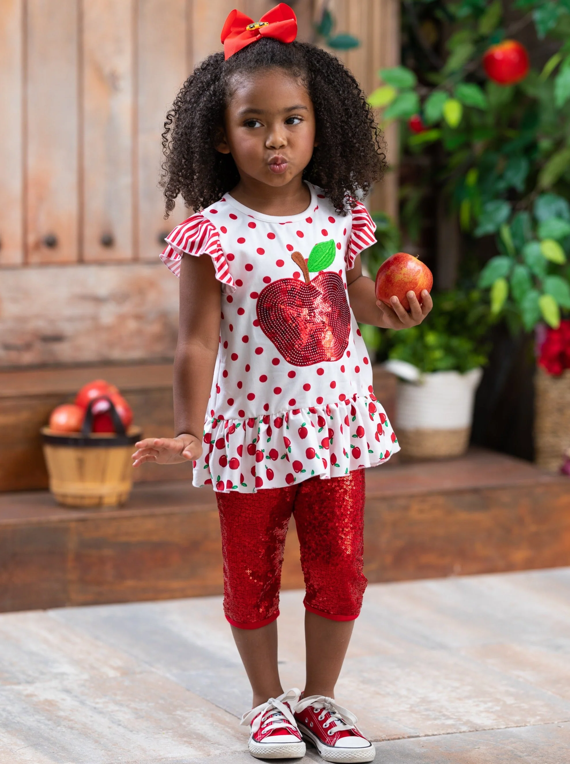 Sparkle Apple, Sparkle Sequin Legging Set - Image 12