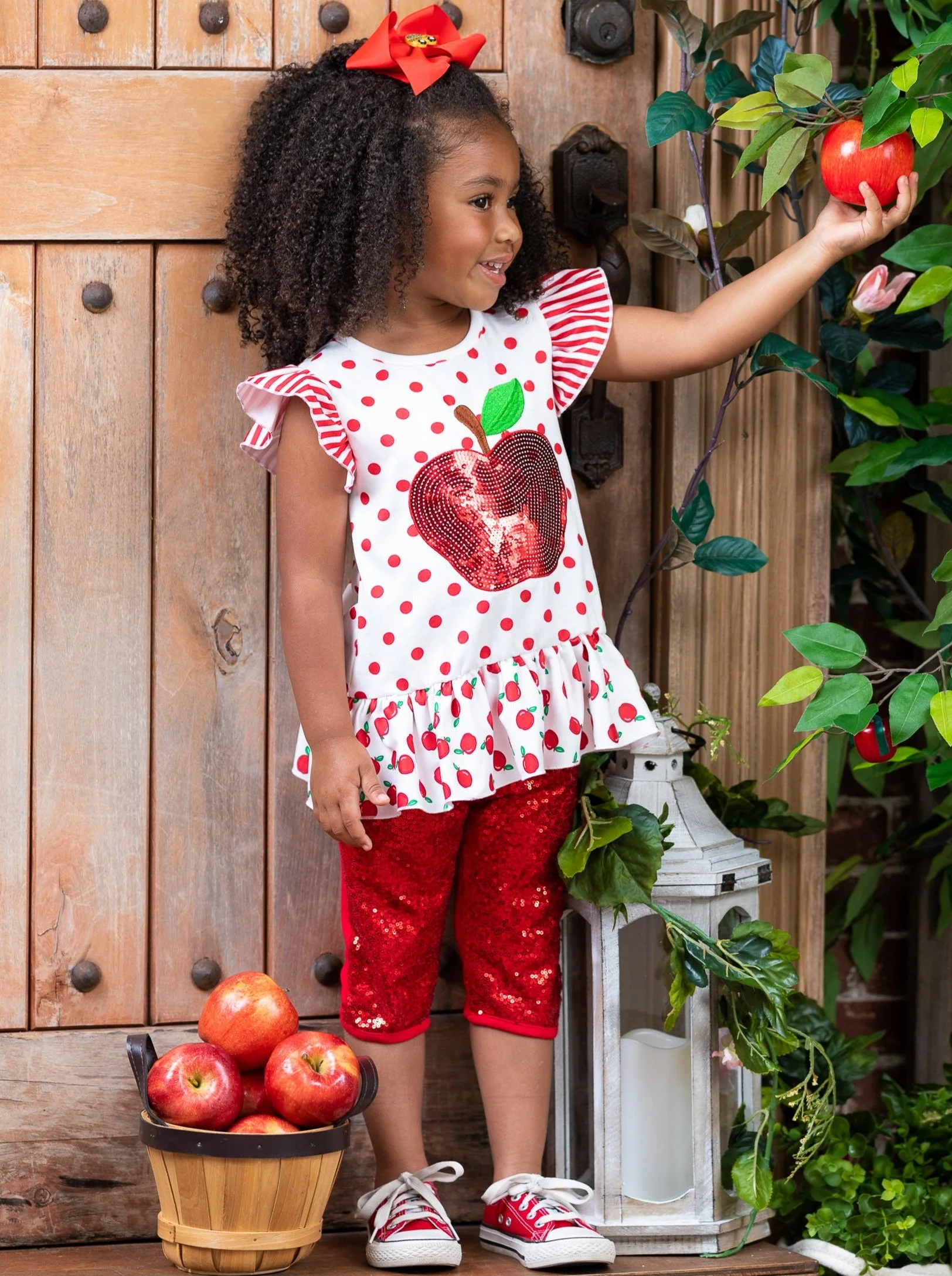 Sparkle Apple, Sparkle Sequin Legging Set - Image 5