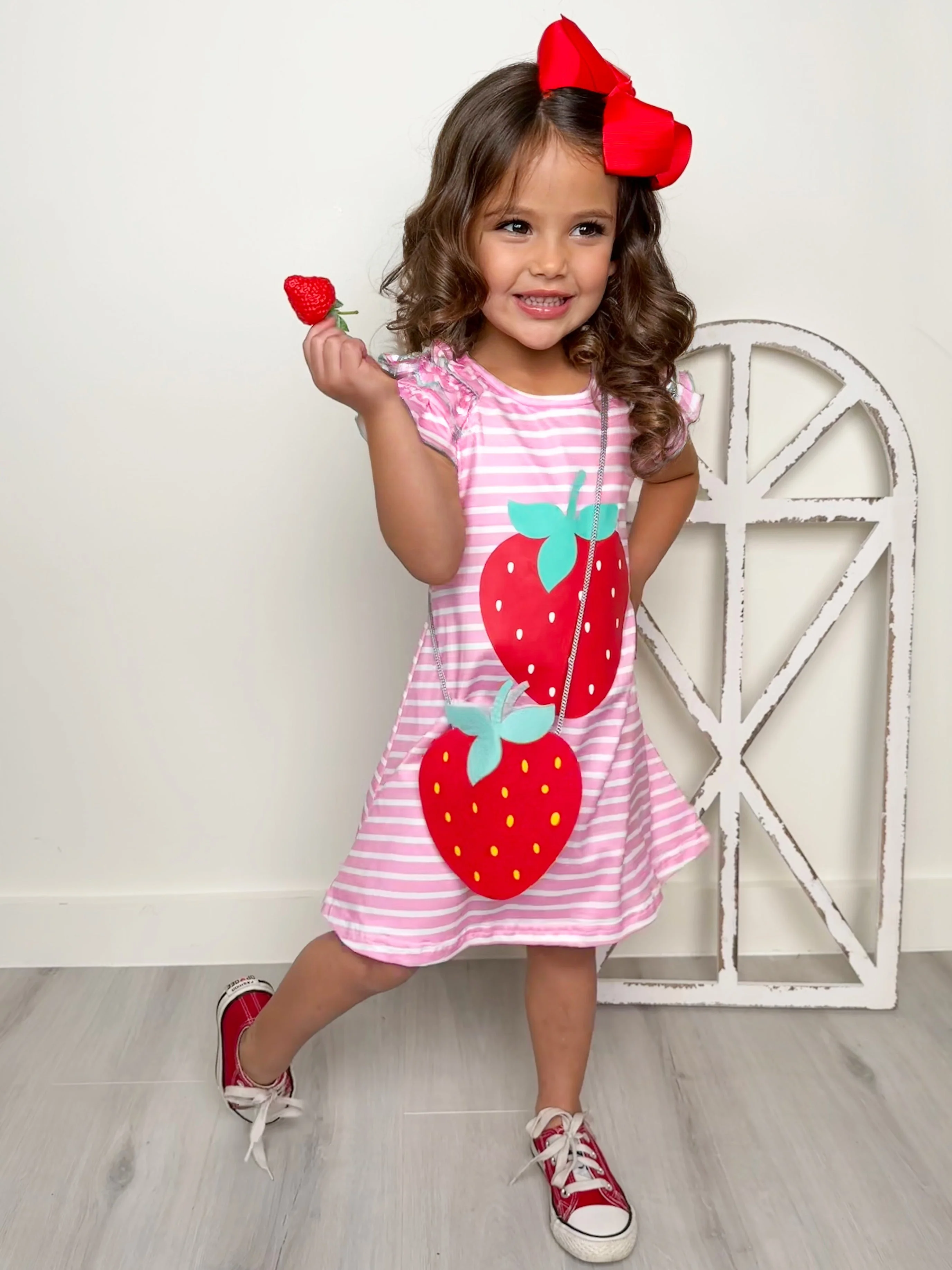 Couture Cutie Strawberry Dress and Purse Set - Image 3