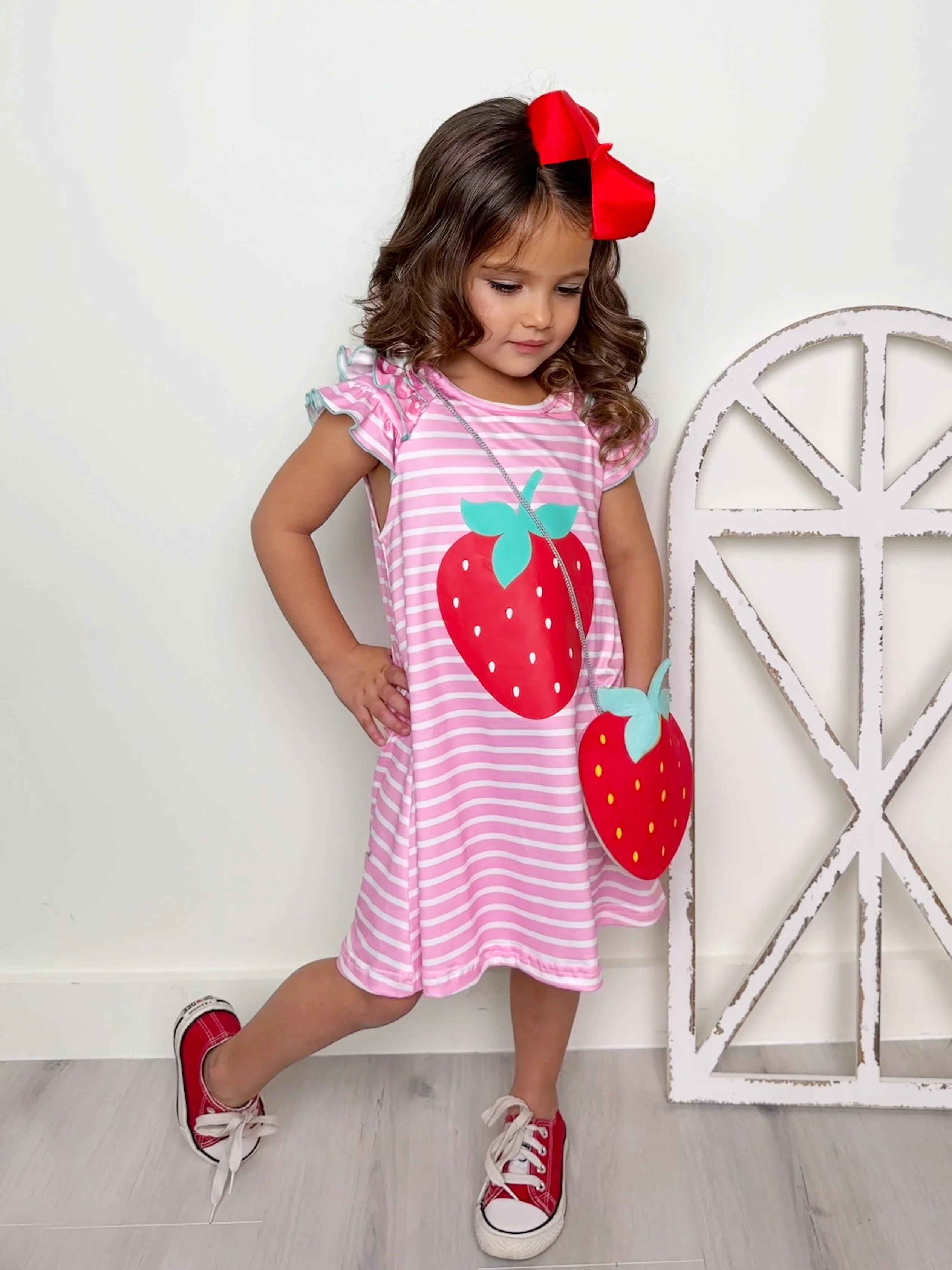 Couture Cutie Strawberry Dress and Purse Set - Image 5