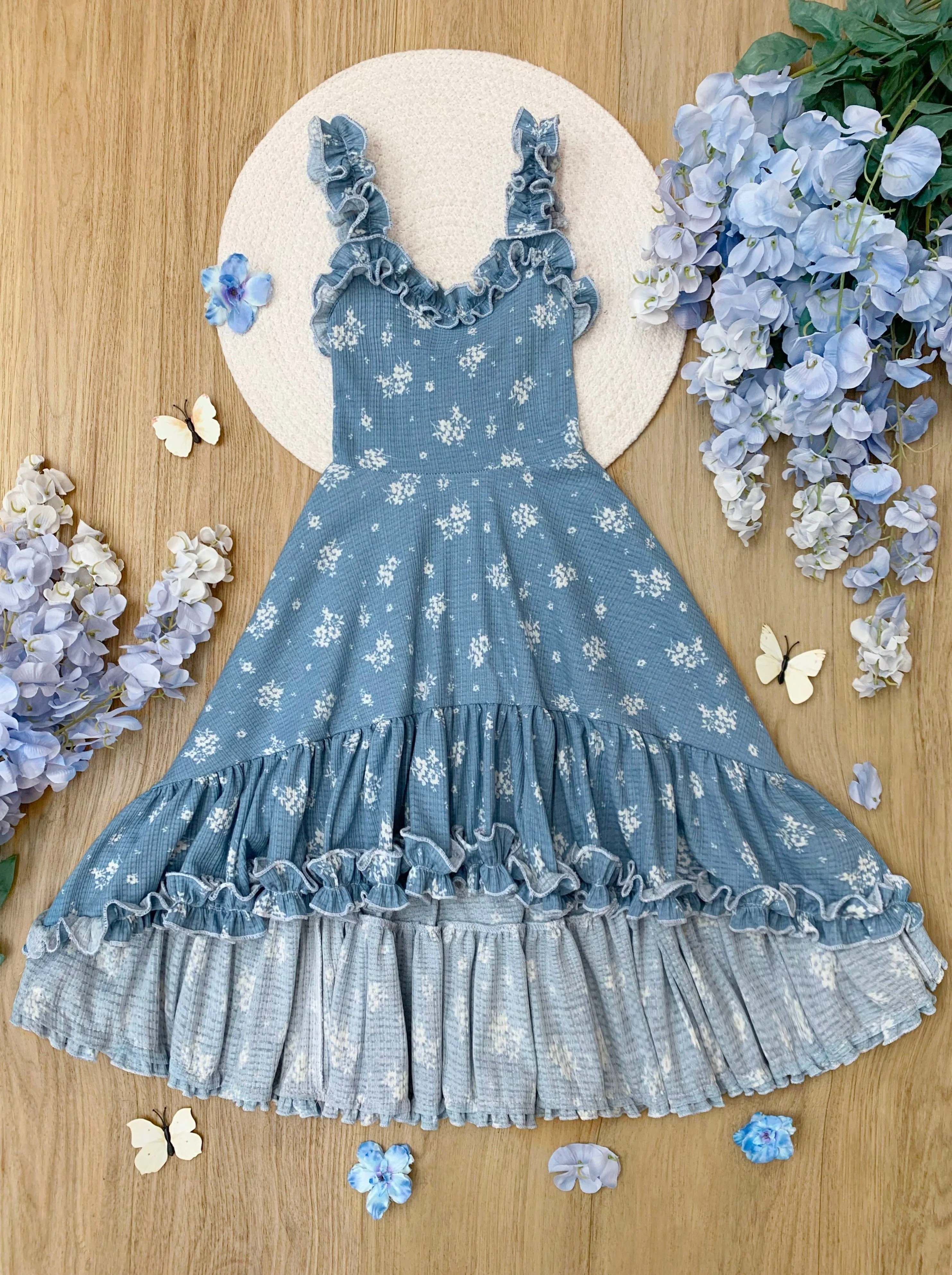 Twirl Into Spring Hi-Lo Ruffle Dress - Image 5