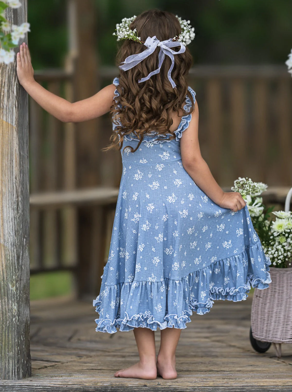 Twirl Into Spring Hi-Lo Ruffle Dress - Image 7