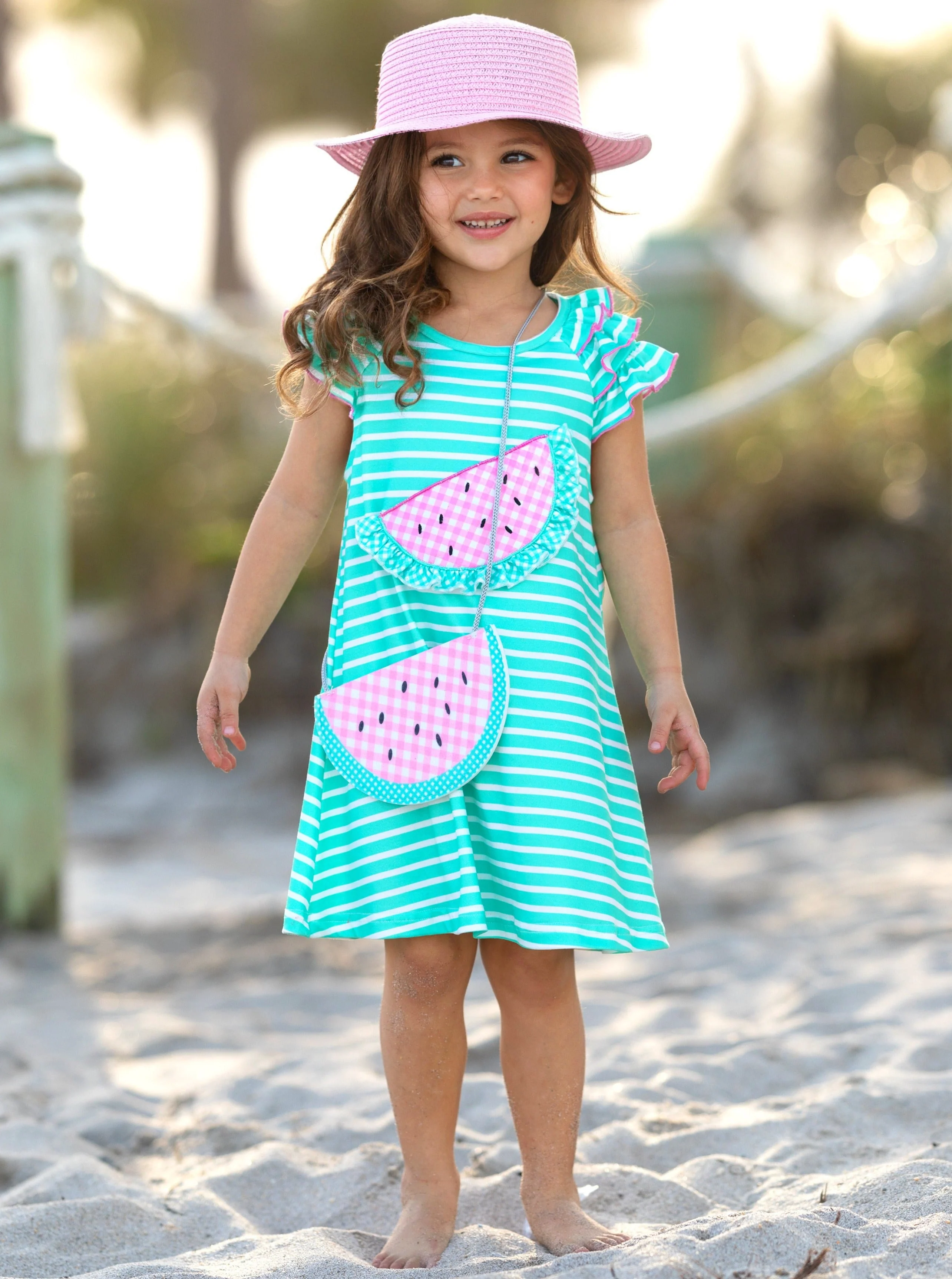 Couture Cutie Watermelon Dress and Purse Set - Image 5