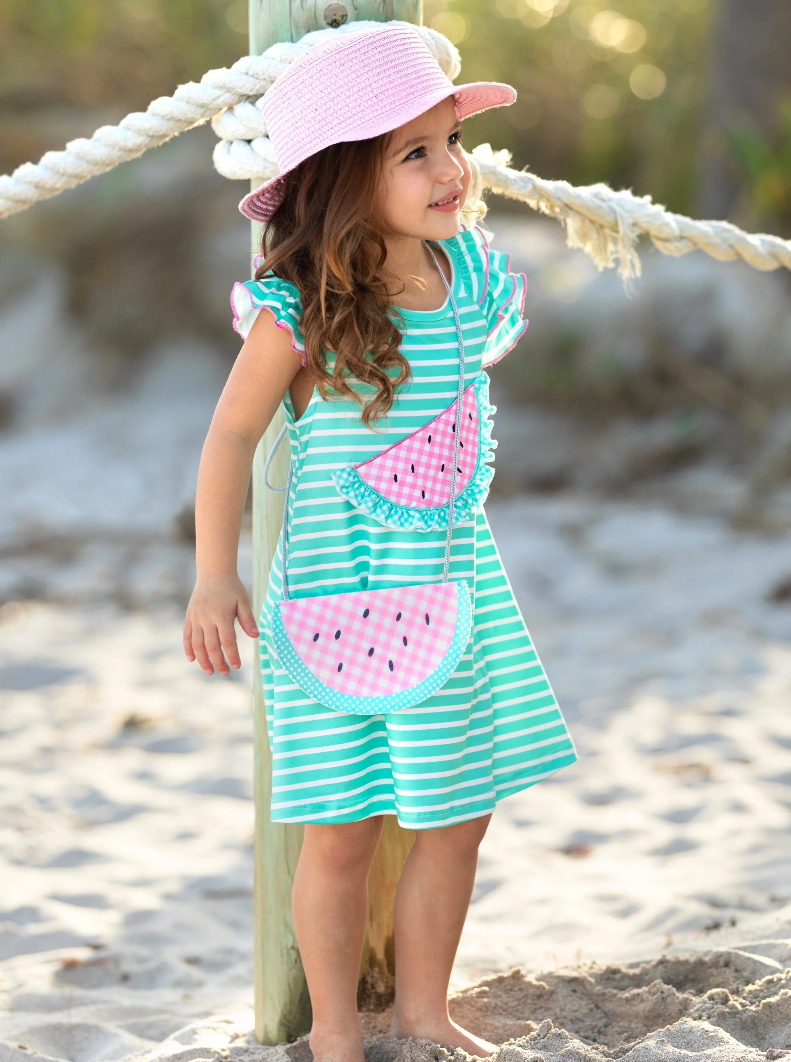 Couture Cutie Watermelon Dress and Purse Set - Image 6