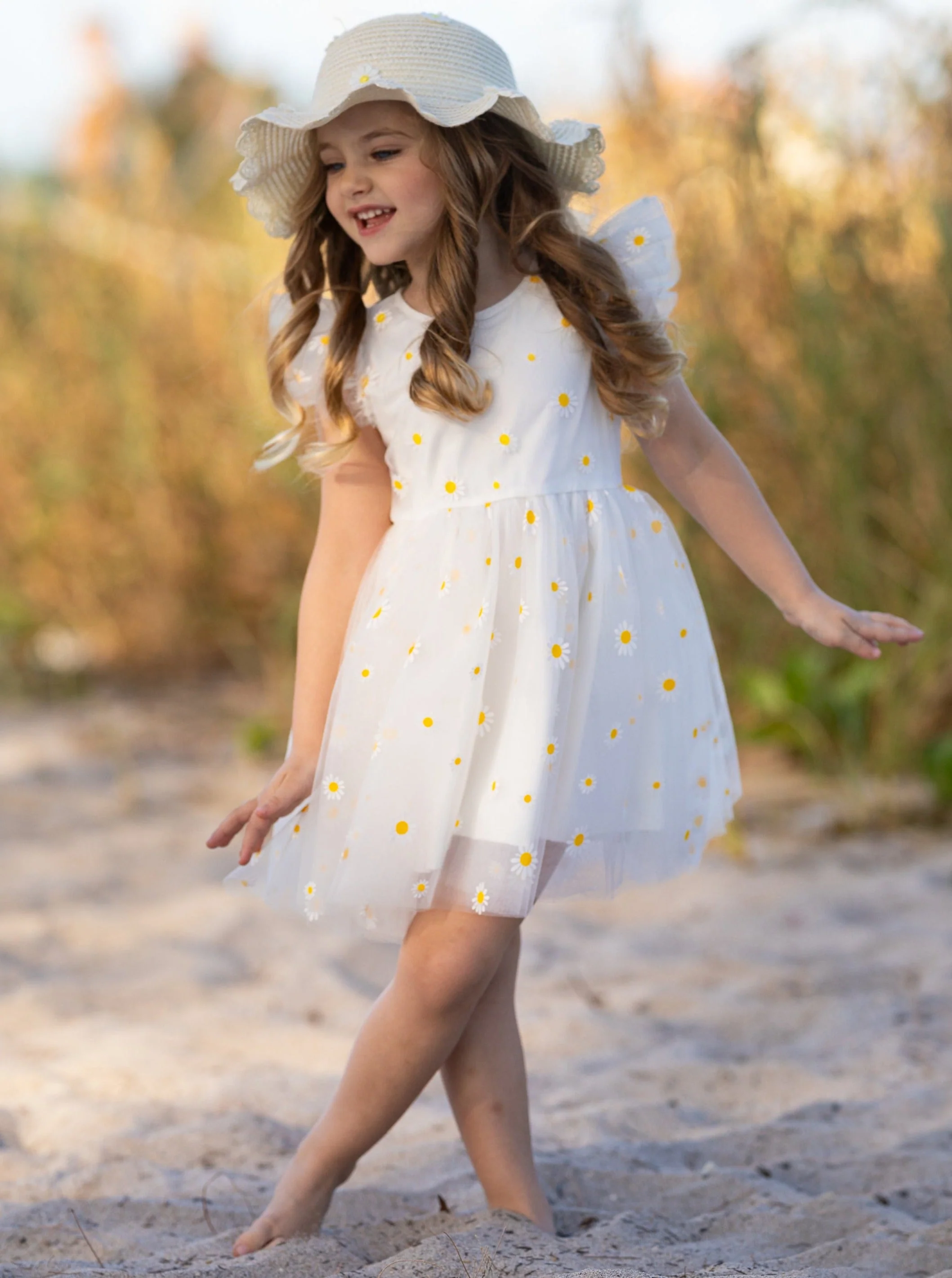 Spring Blooms Daisy Tulle Dress - Image 2