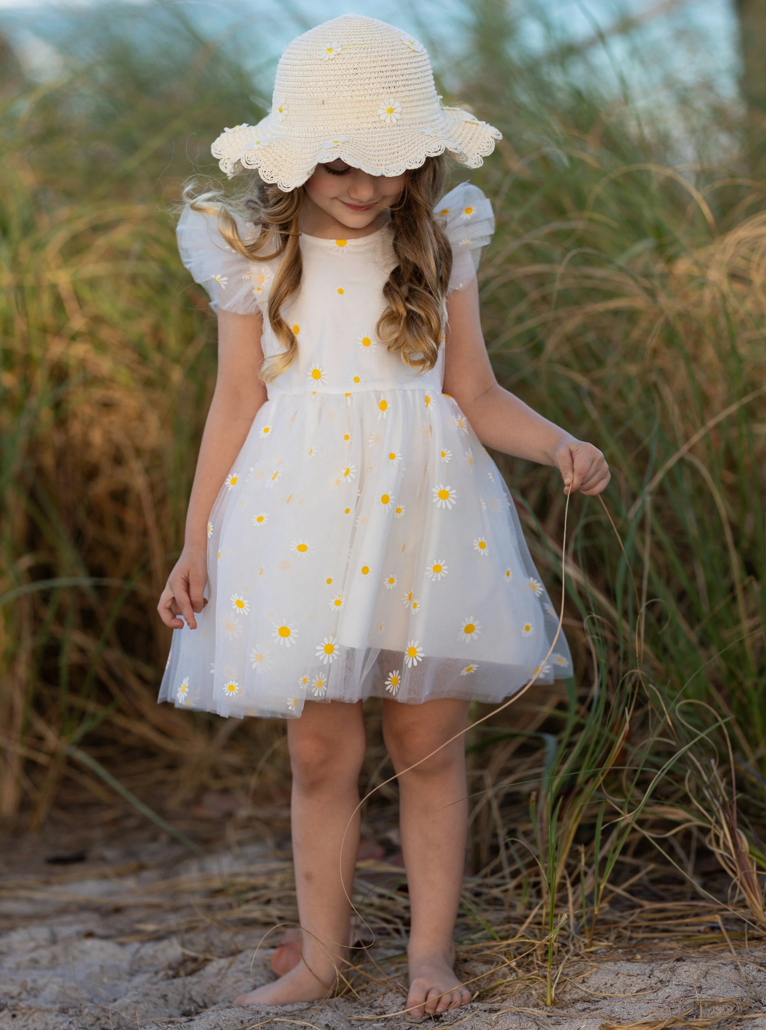 Spring Blooms Daisy Tulle Dress - Image 4