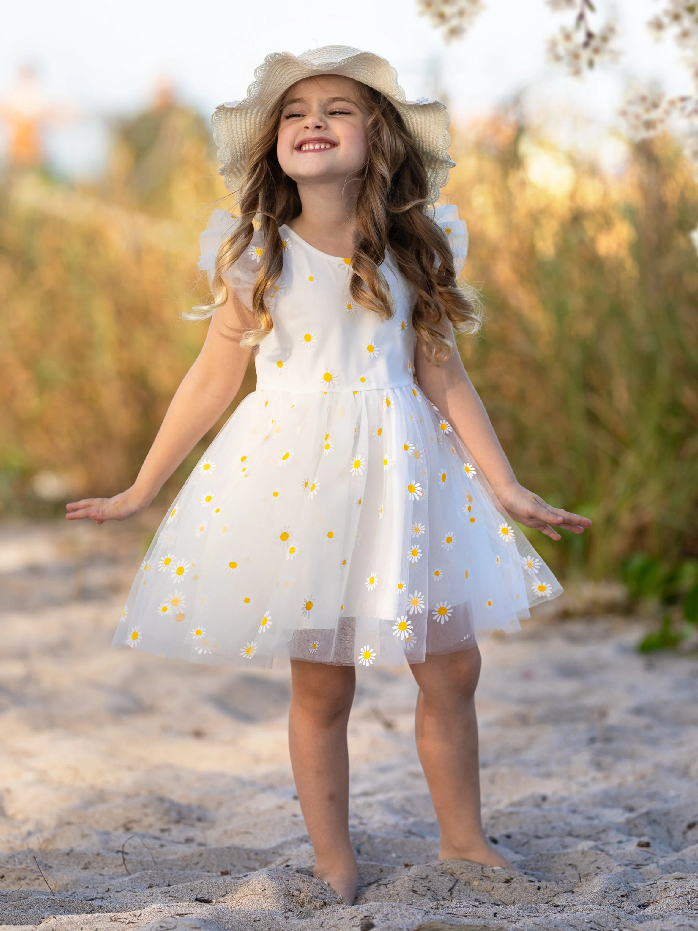 Spring Blooms Daisy Tulle Dress - Image 5