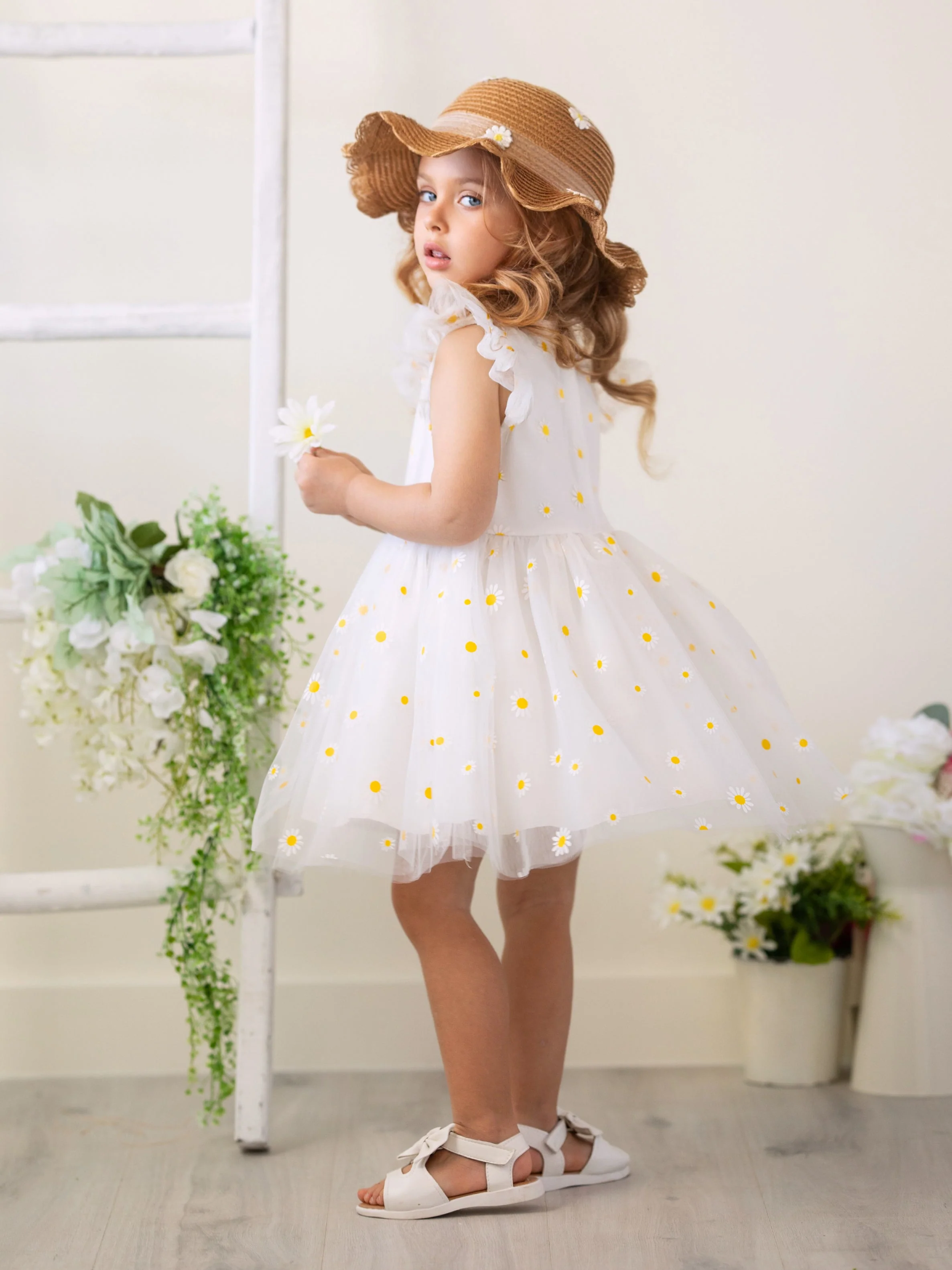 Spring Blooms Daisy Tulle Dress - Image 6