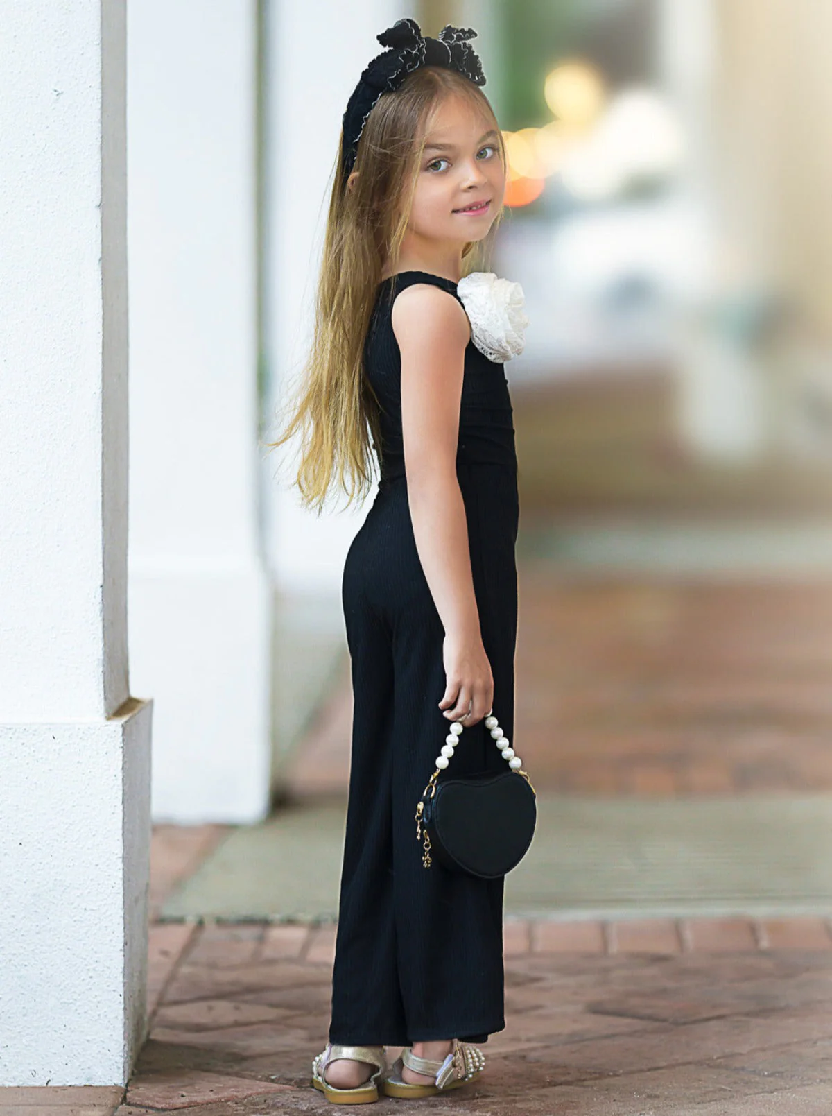 Bloom With Elegance One Shoulder Top and Palazzo Pants Set - Image 6