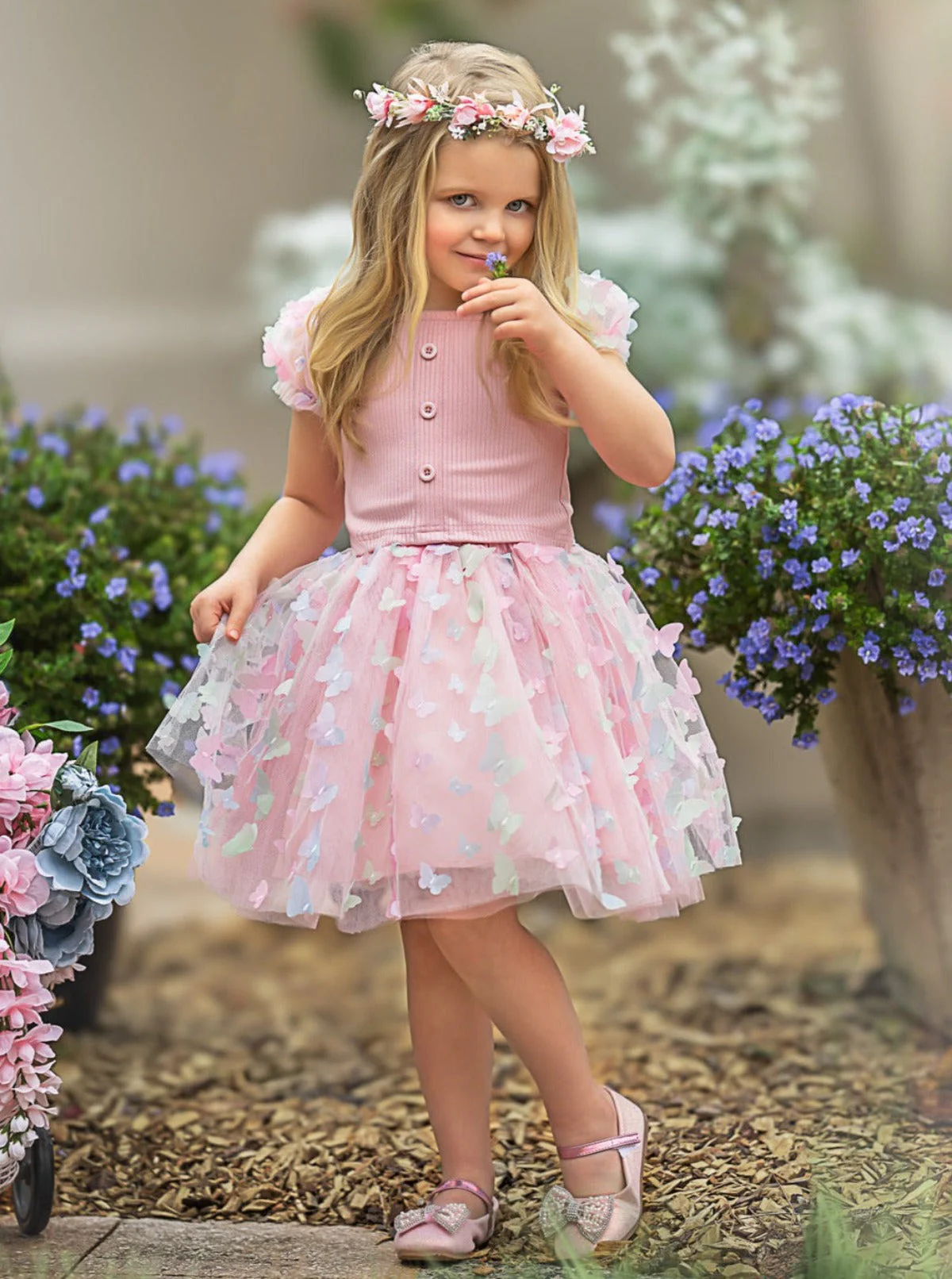 Dream Of Spring Butterfly Tulle Skirt Set - Image 6