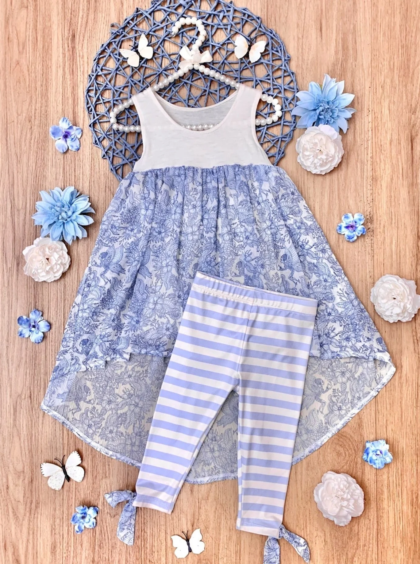 Blooming Delights Hi-Lo Tunic and Legging Set - Image 2
