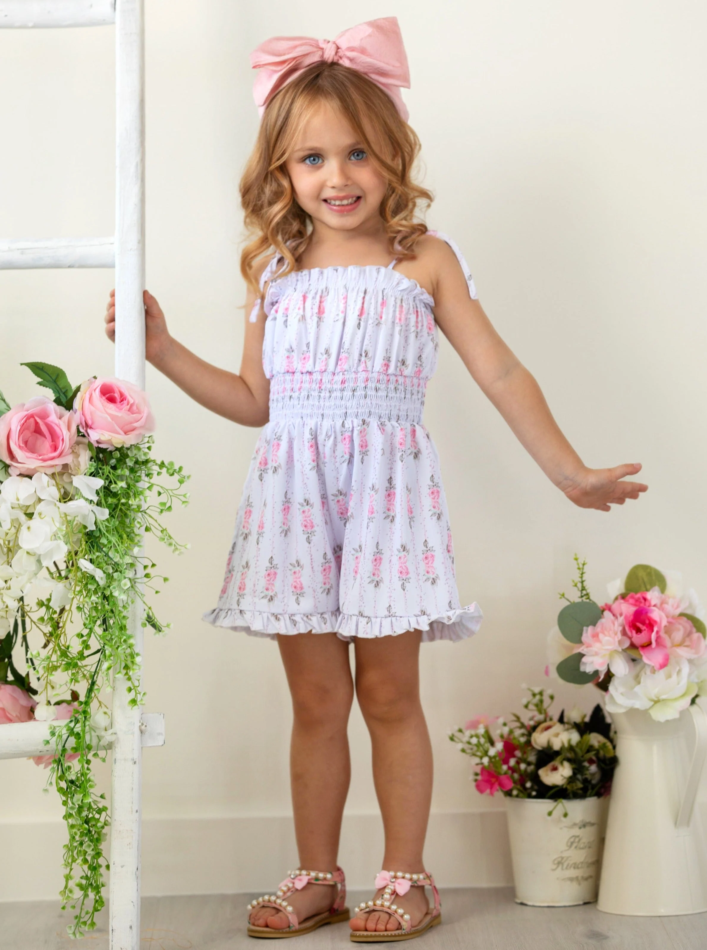 Petals and Picnics Floral Romper - Image 4