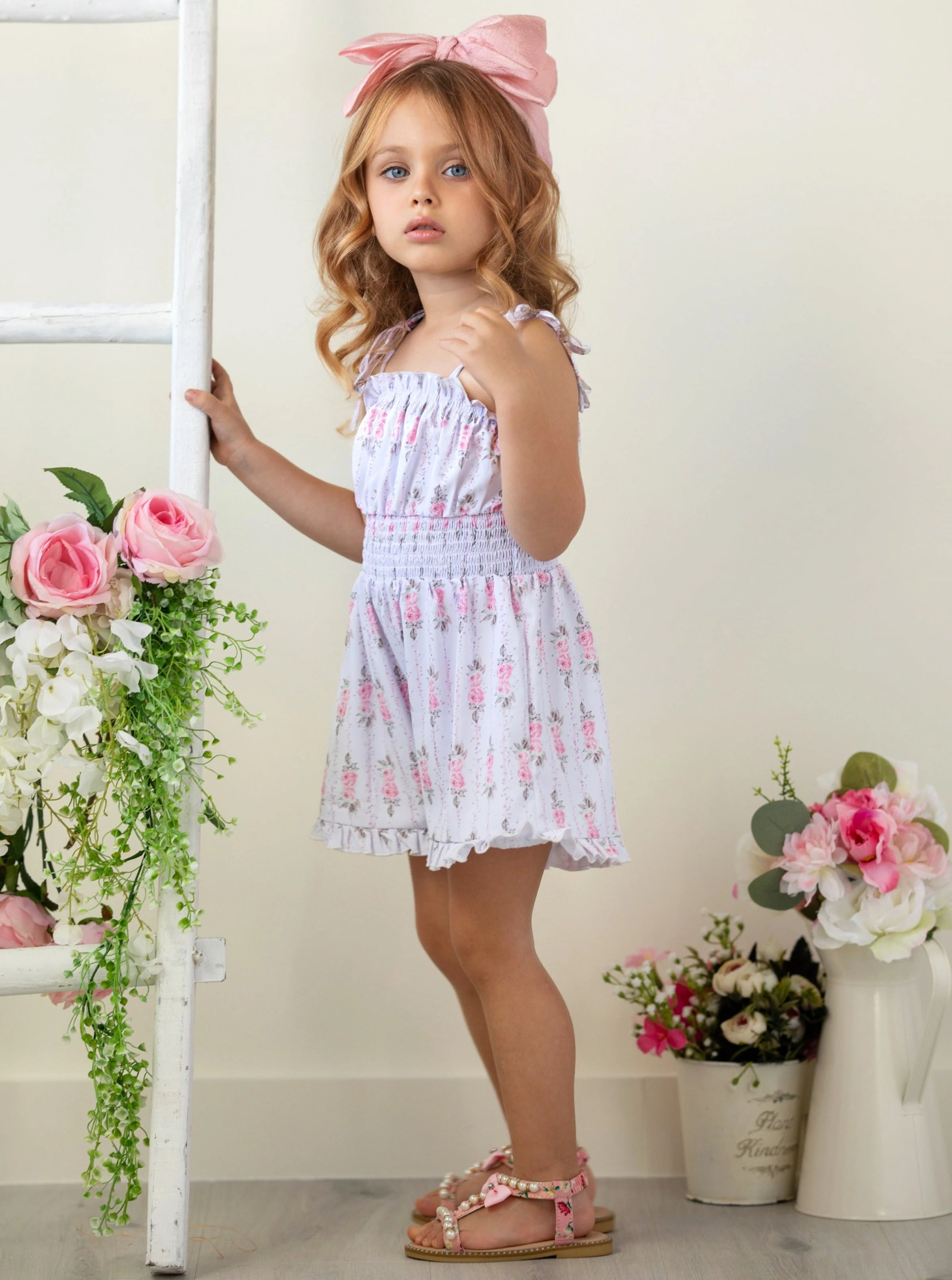 Petals and Picnics Floral Romper - Image 5