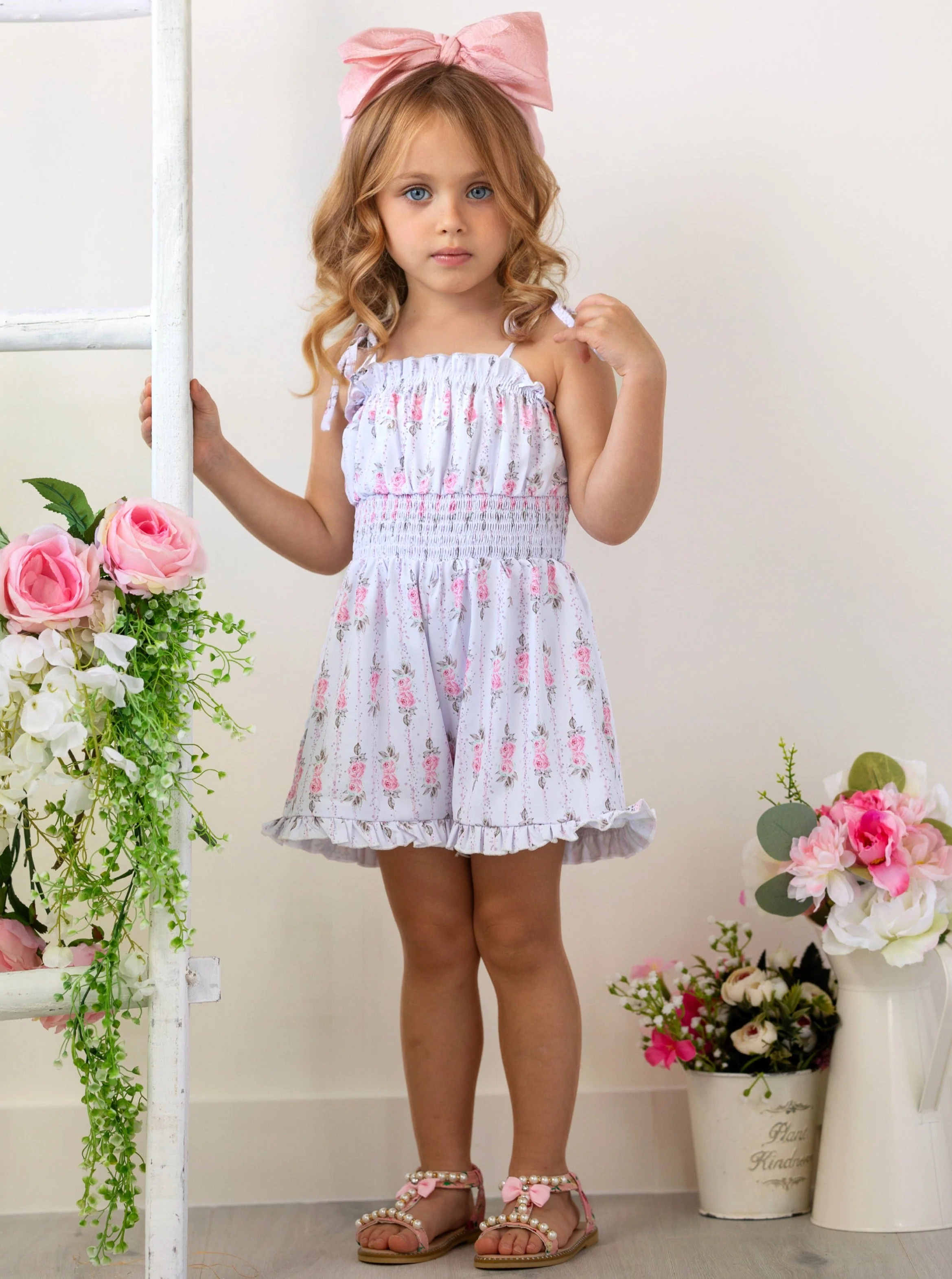 Petals and Picnics Floral Romper - Image 6