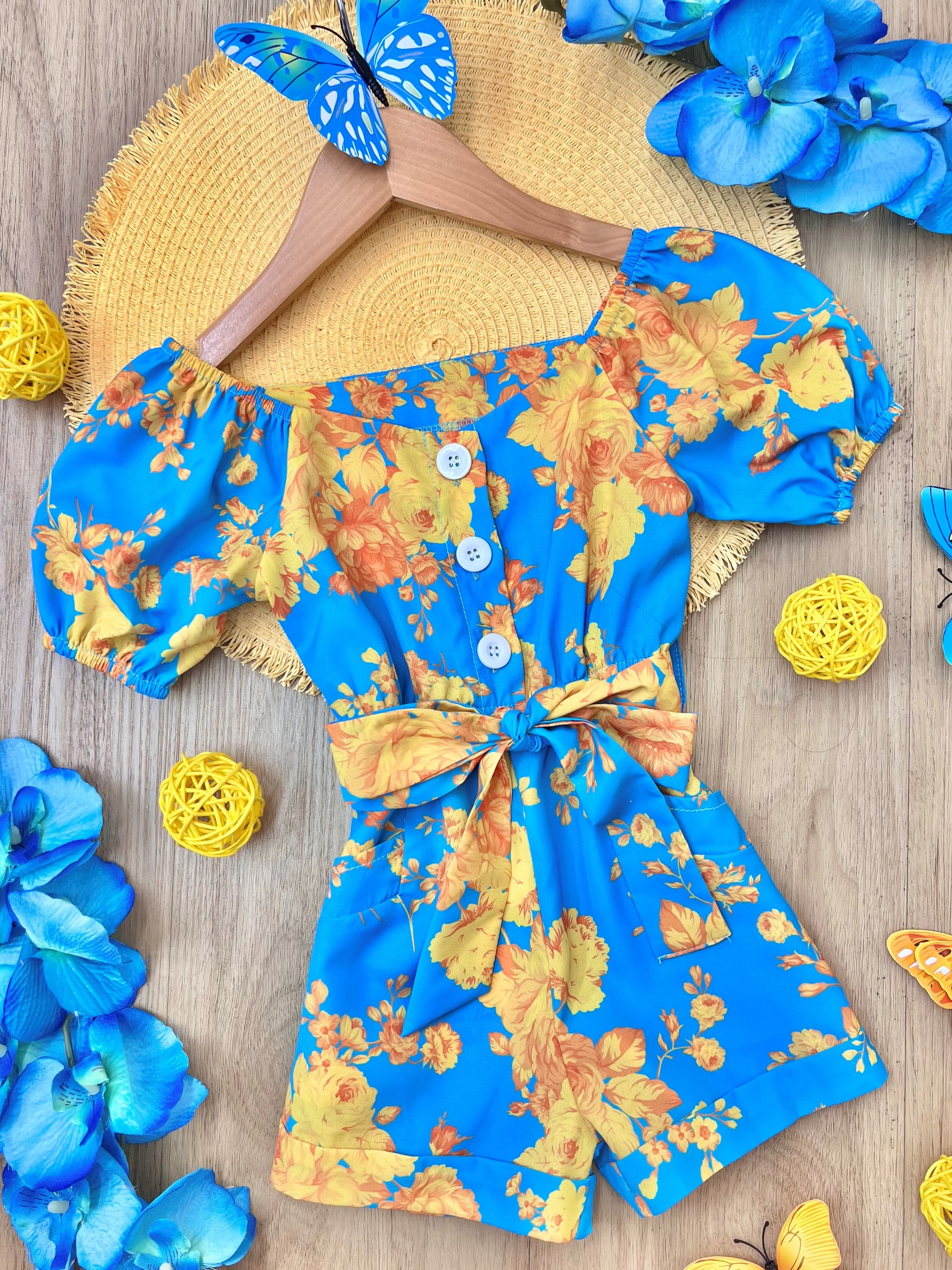 It's a Spring Thing Floral Romper - Image 2