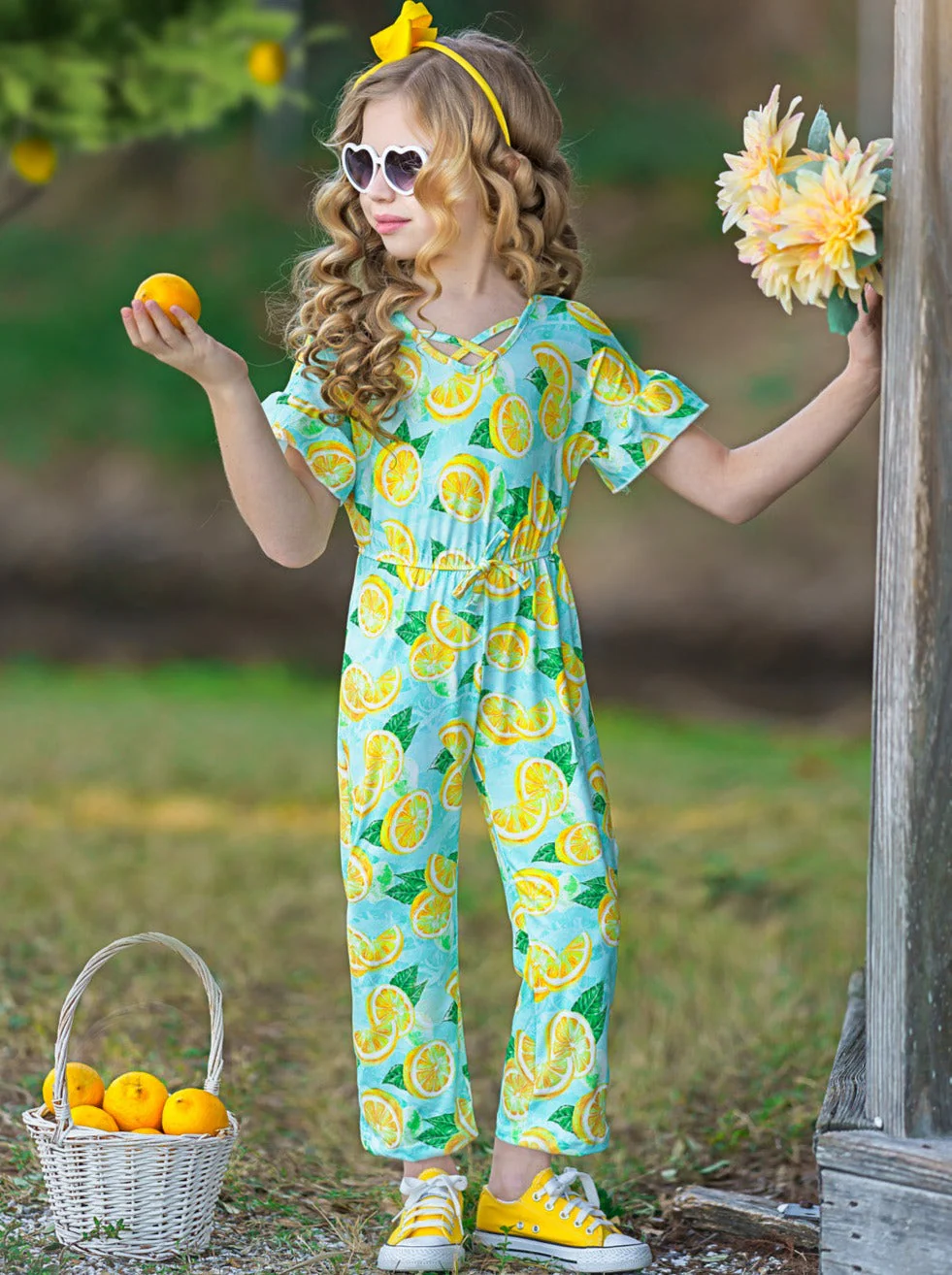 Lemon Fresh Ruffle Sleeve Jumpsuit - Image 6
