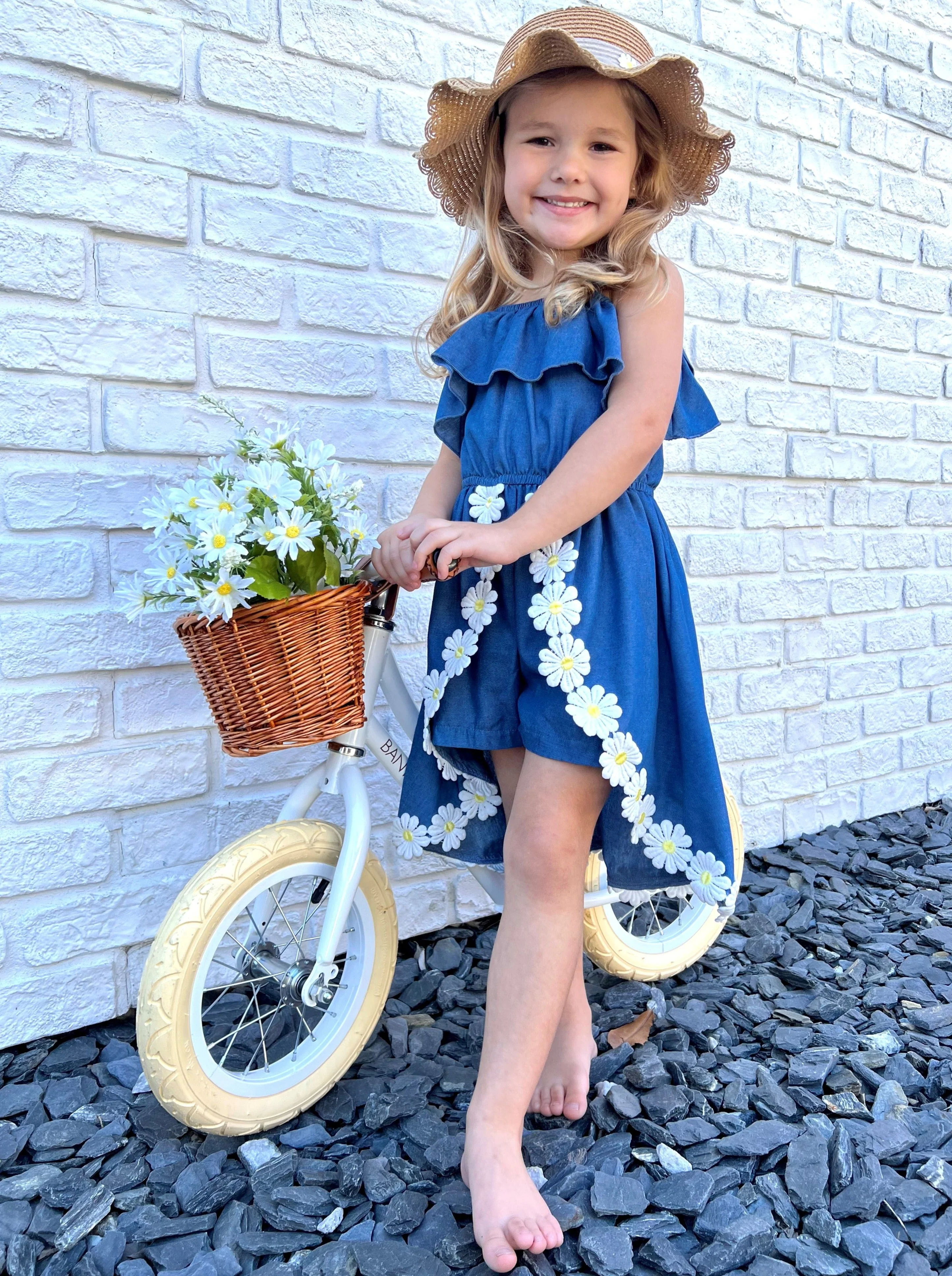 Make My Daisy Chambray Romper Dress - Image 3