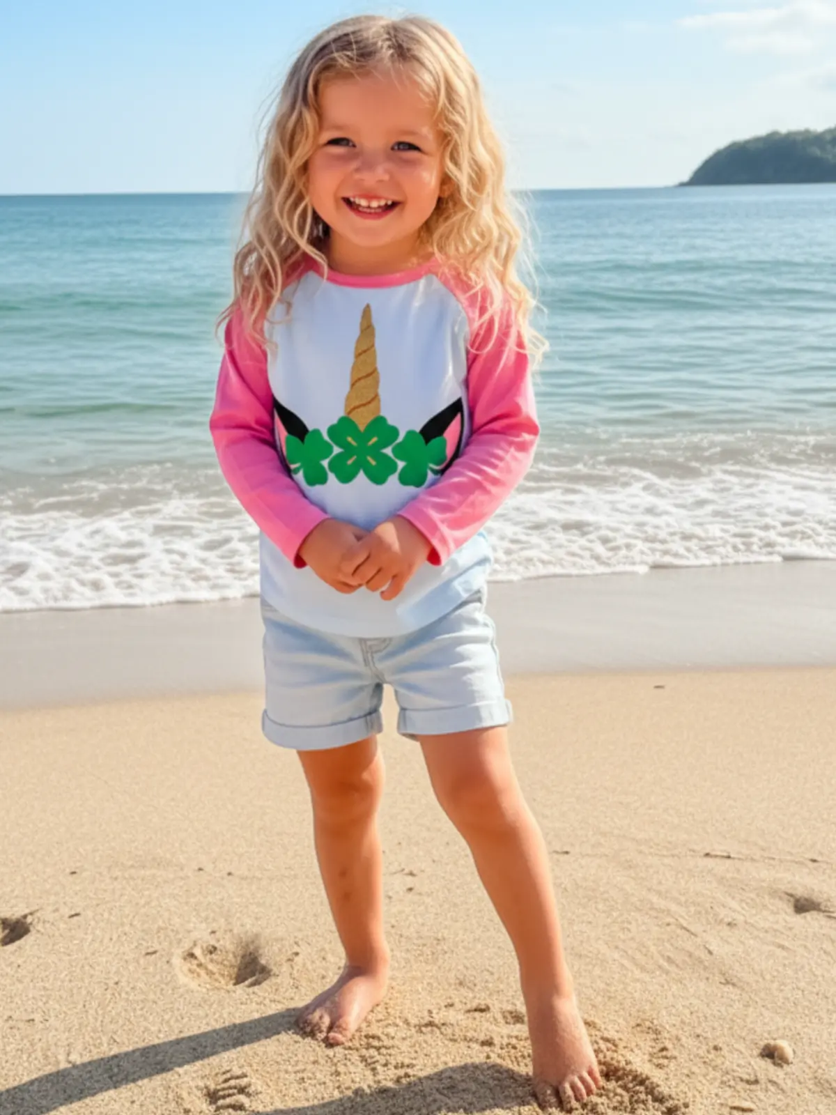 Luck of the Unicorn Raglan Top - Image 3