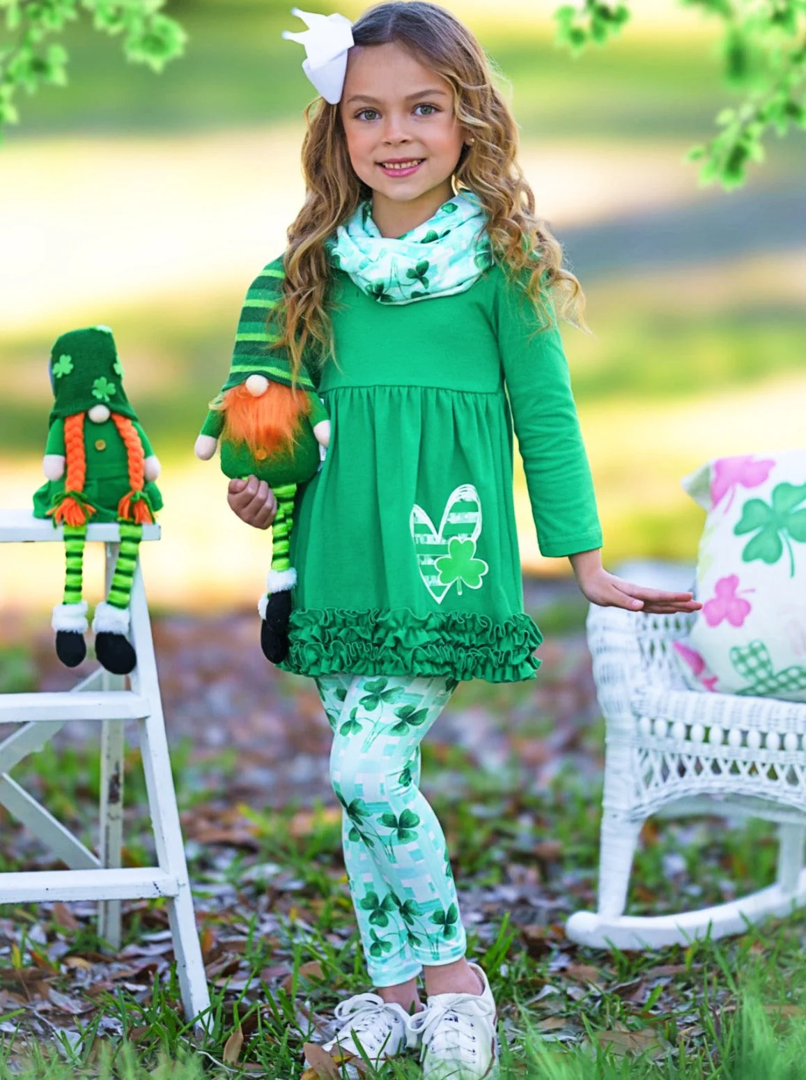 St. Paddy's Lucky Clover Print 3 Piece Set - Image 3