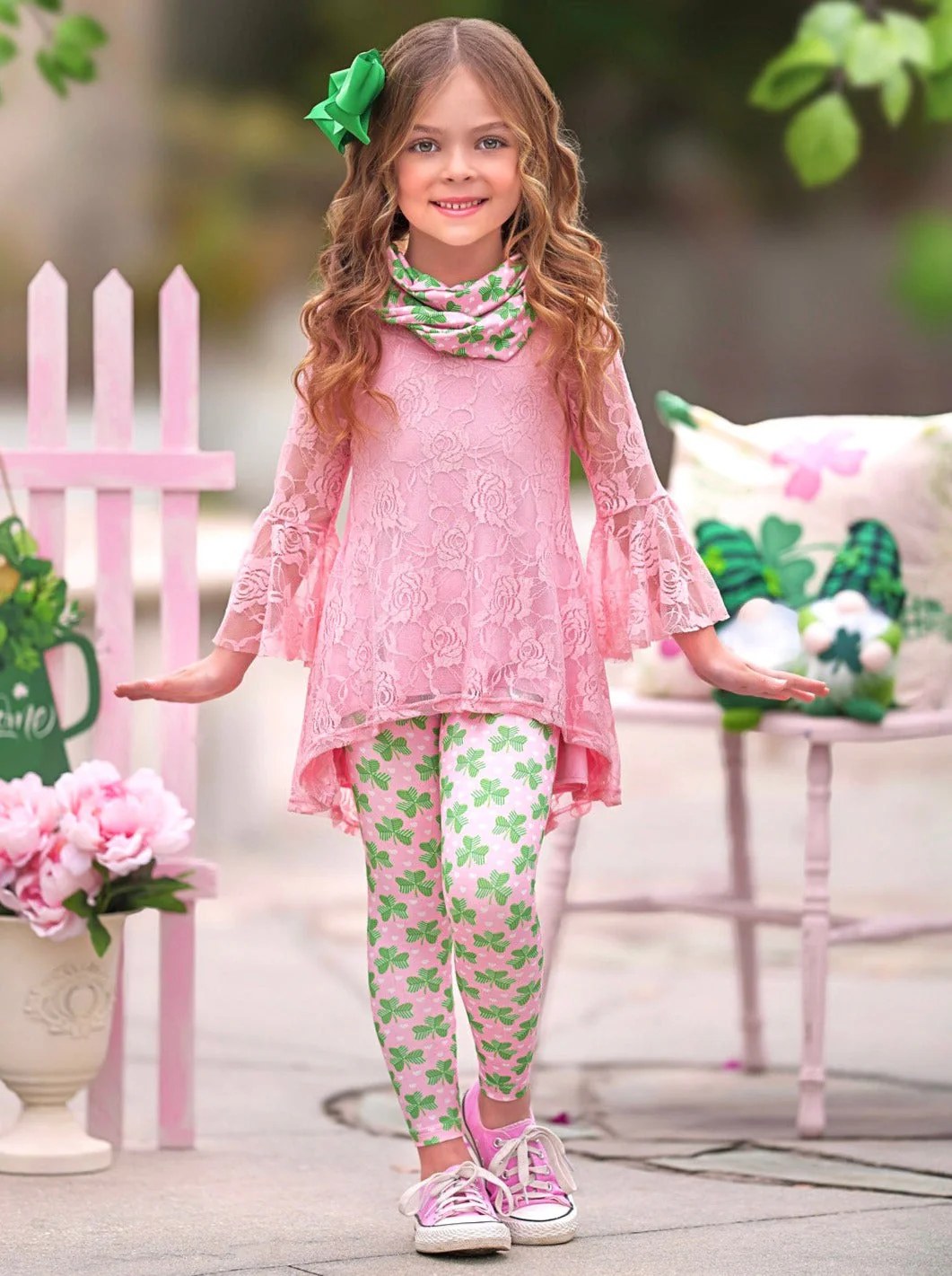 Irish Charm Clover Print 3 Piece Set - Image 4