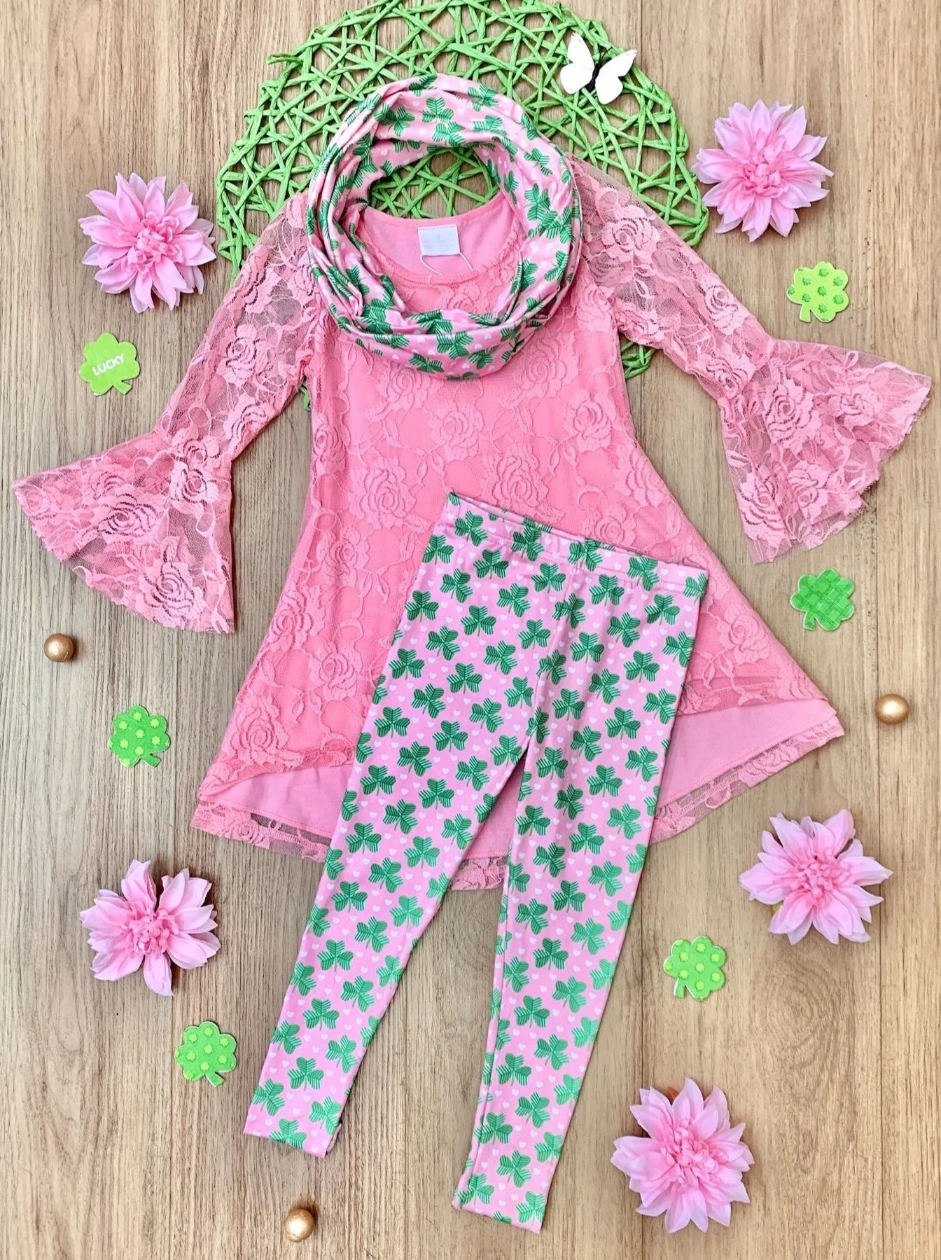 Irish Charm Clover Print 3 Piece Set - Image 6