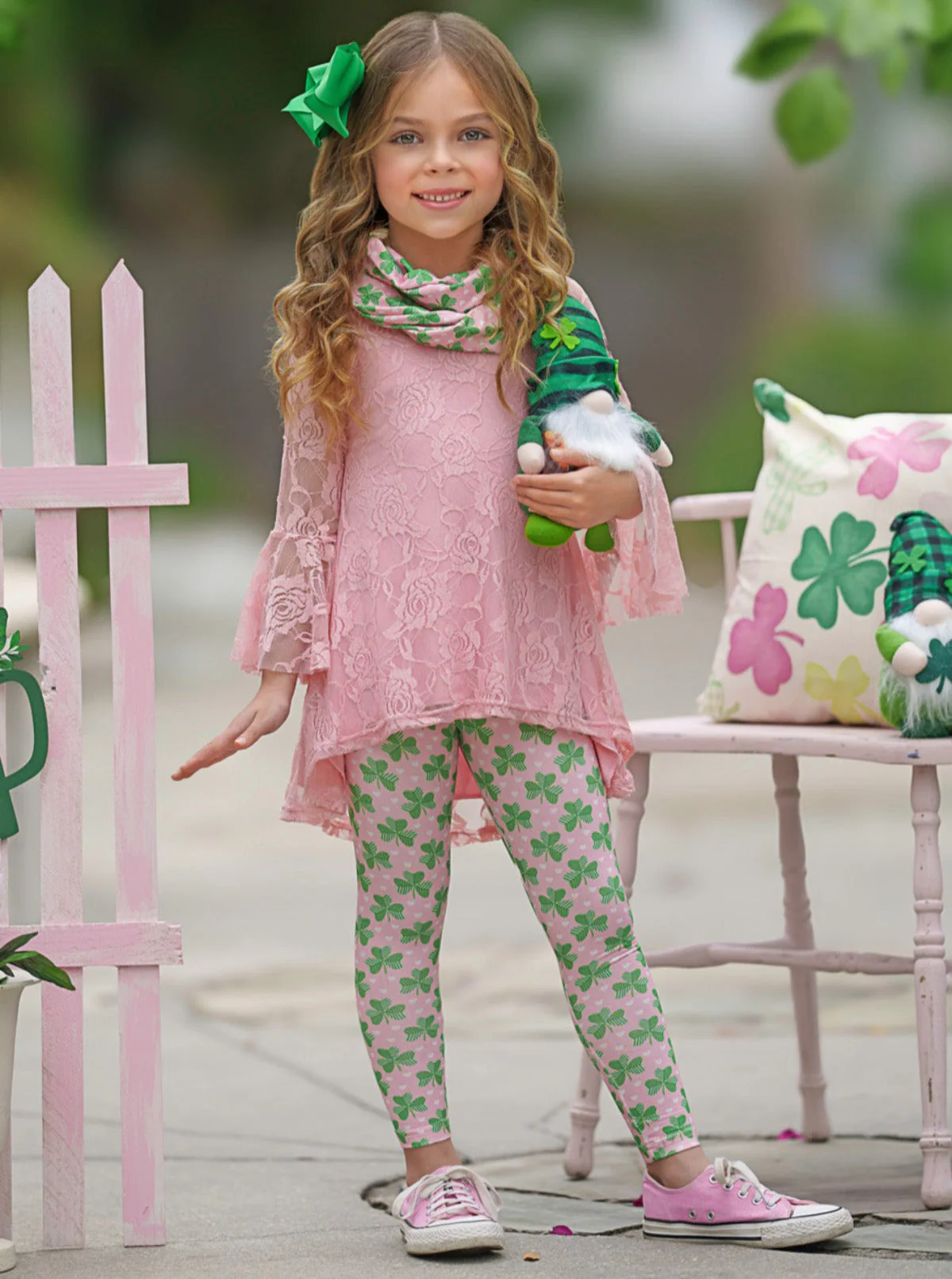 Irish Charm Clover Print 3 Piece Set - Image 7