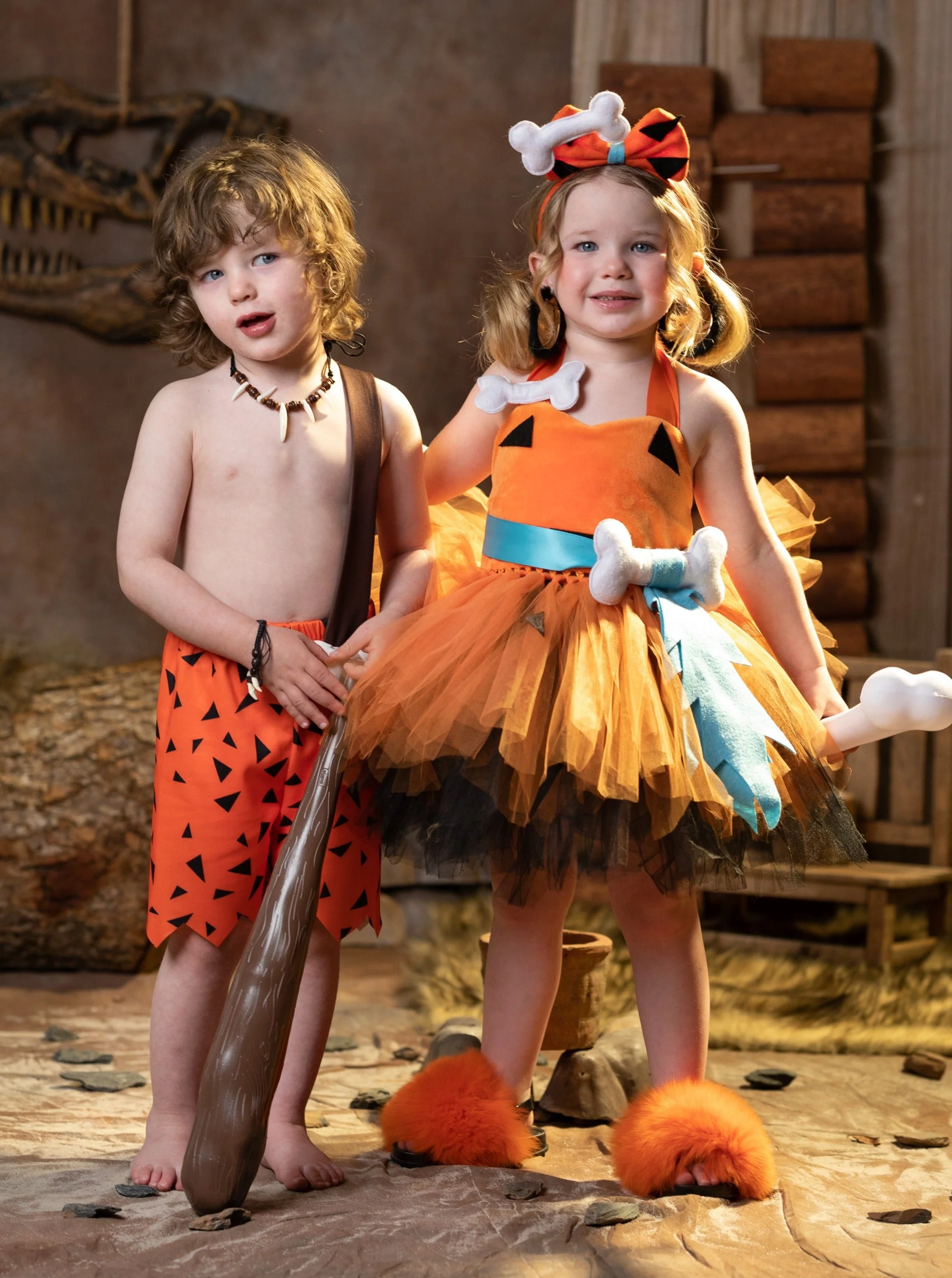 Girls Stone Age Cutie Tutu 3-Piece Costume Dress - Image 11