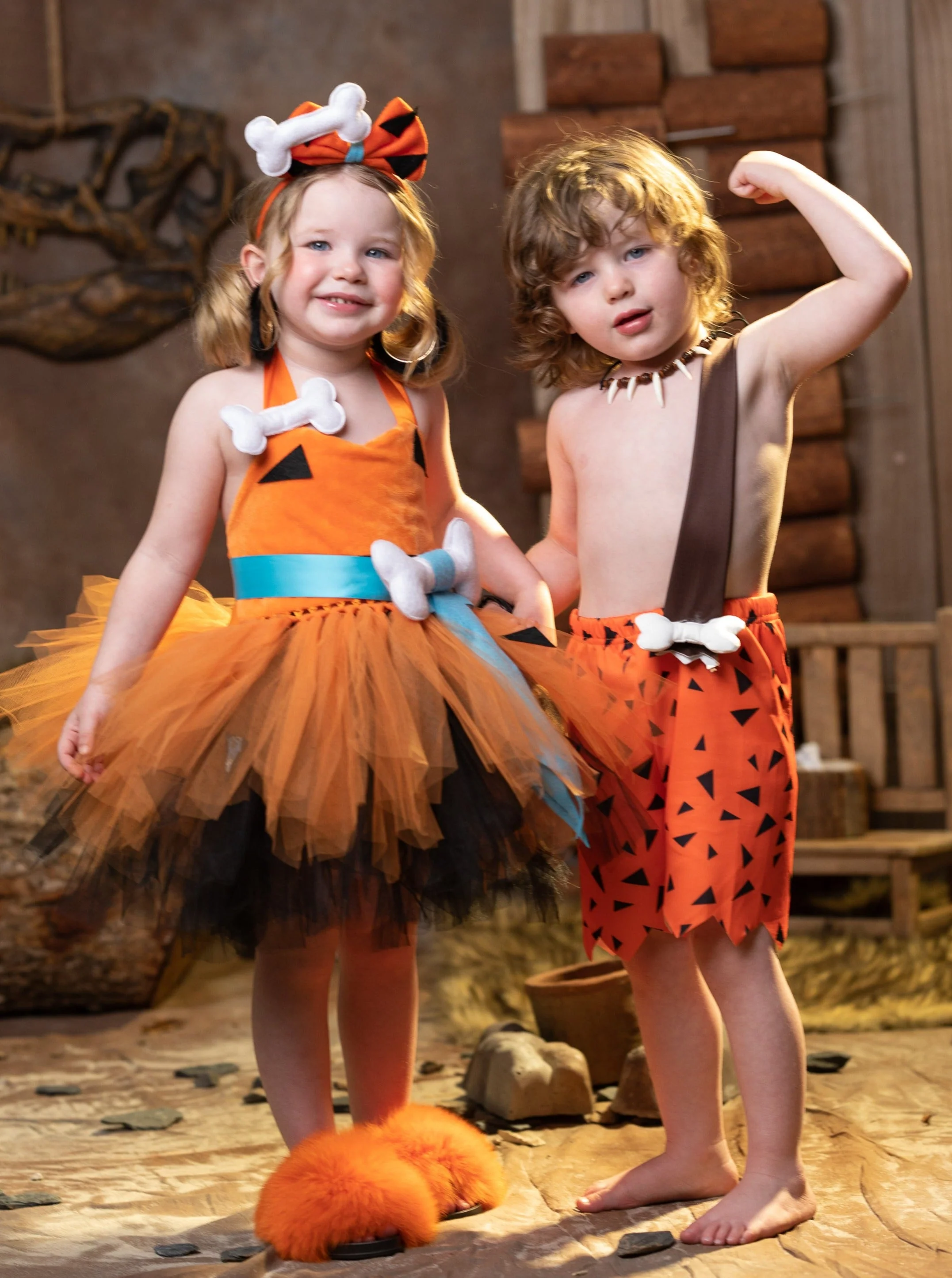Girls Stone Age Cutie Tutu 3-Piece Costume Dress - Image 8
