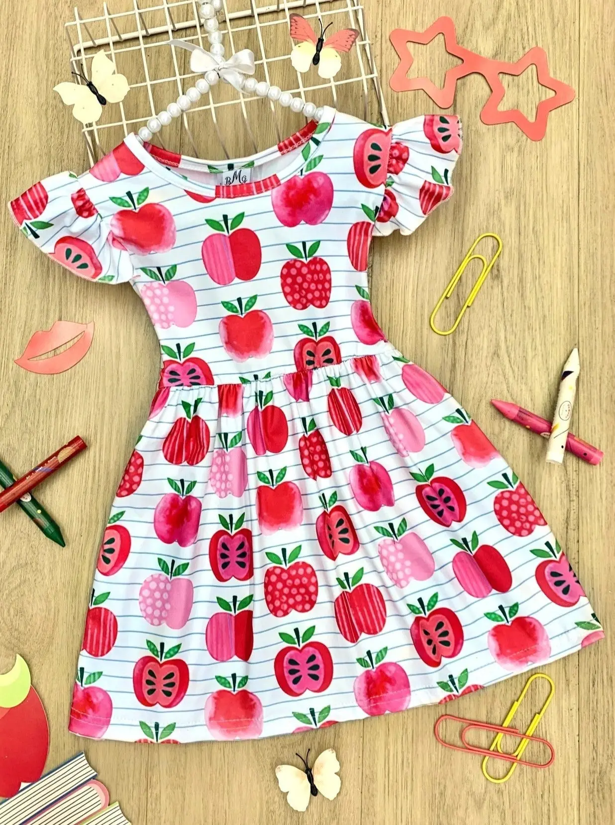 Apple Angel Ruffle Sleeve Dress - Image 3