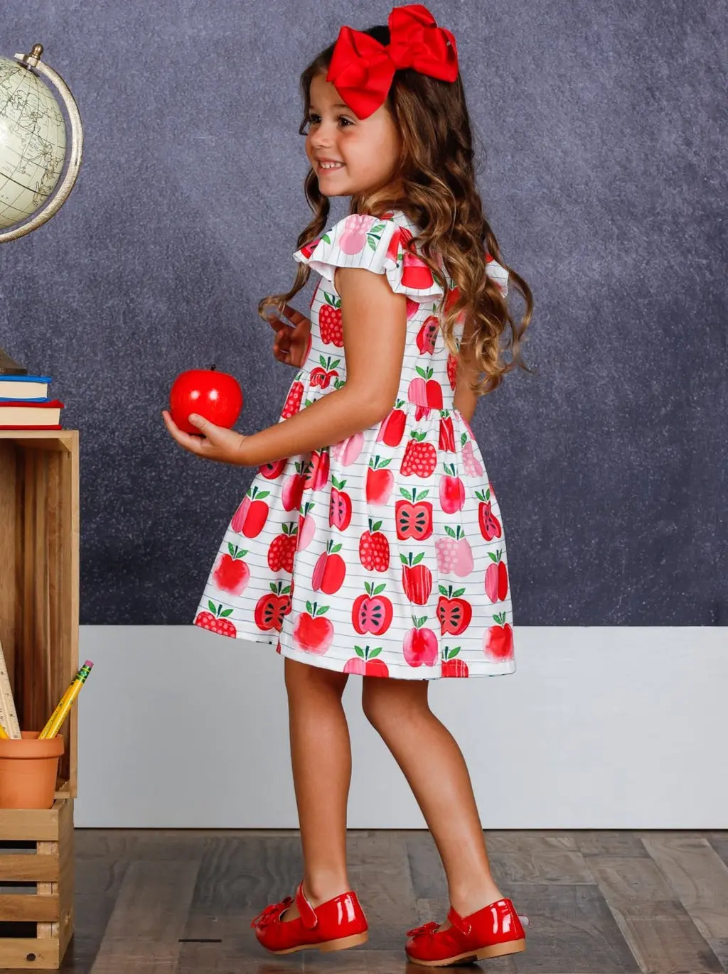 Apple Angel Ruffle Sleeve Dress - Image 4