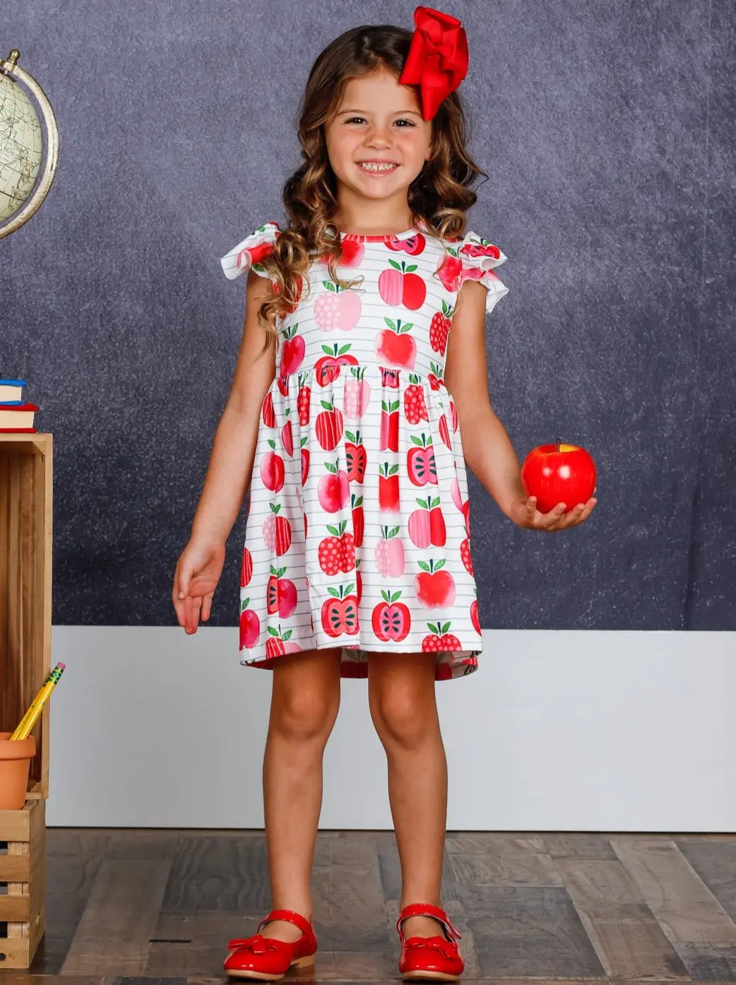Apple Angel Ruffle Sleeve Dress - Image 6