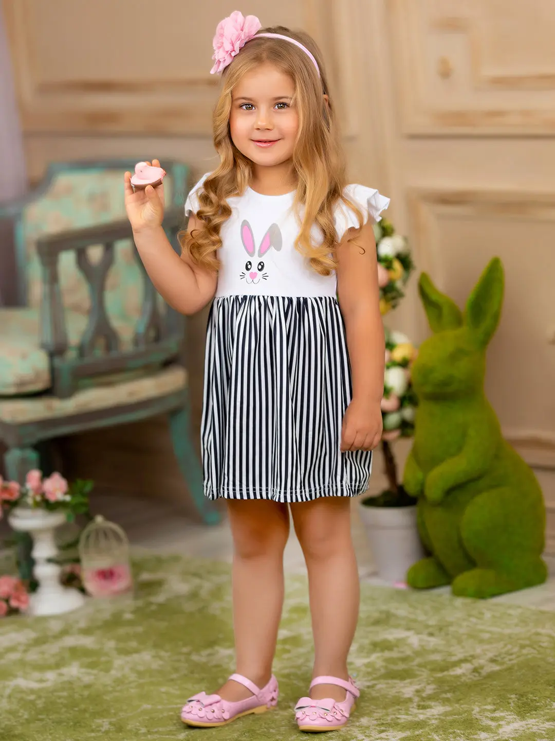 Honey Bunny Striped Skirt Dress - Image 5