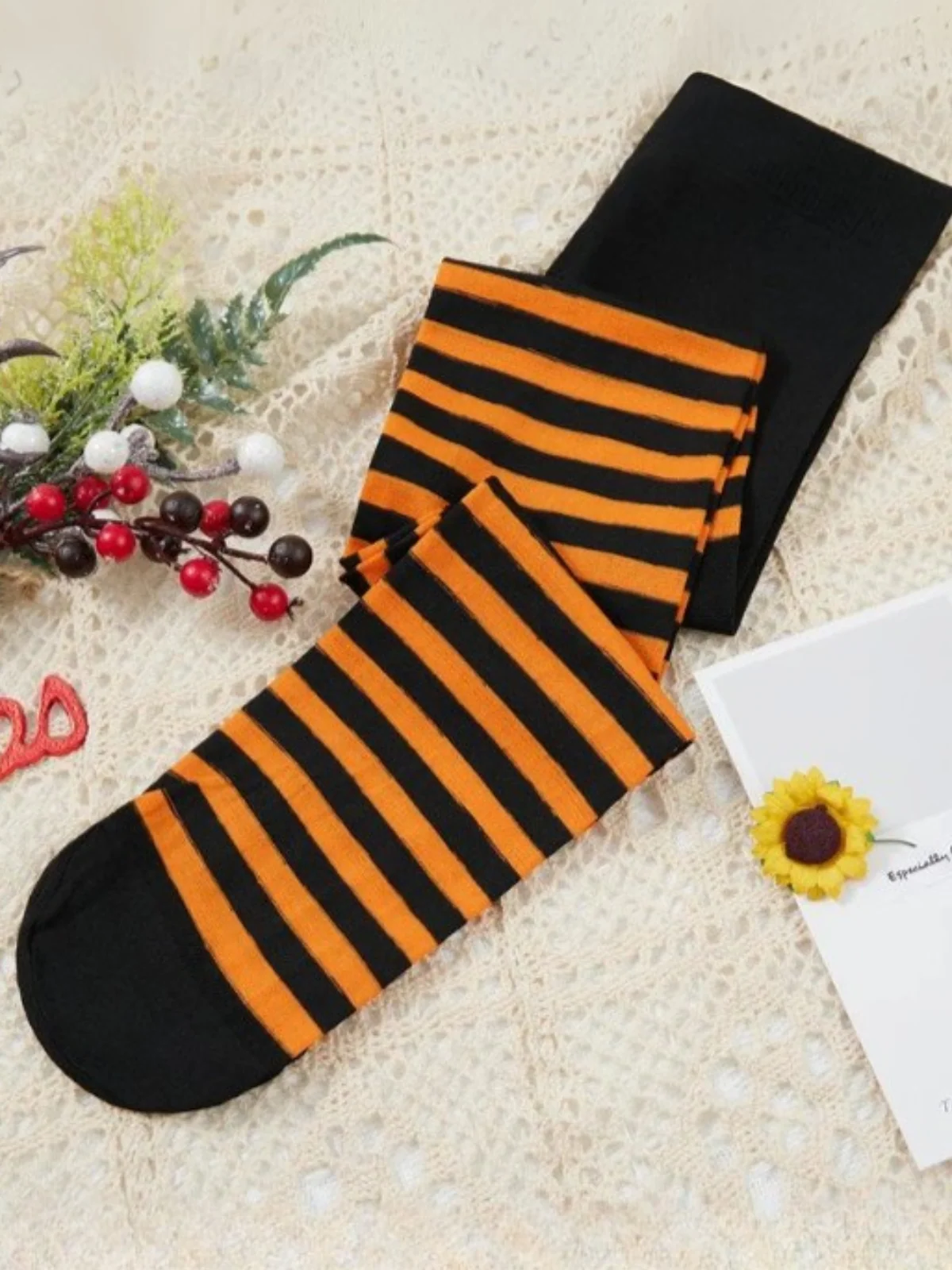 Girls' Striped Tights - Image 6
