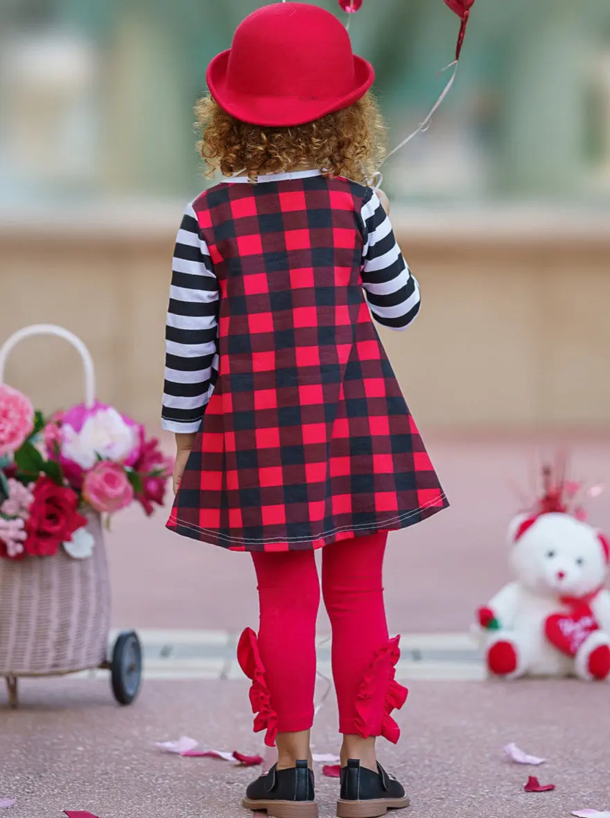 Love You All Dual Pattern Tunic and Legging Set - Image 2