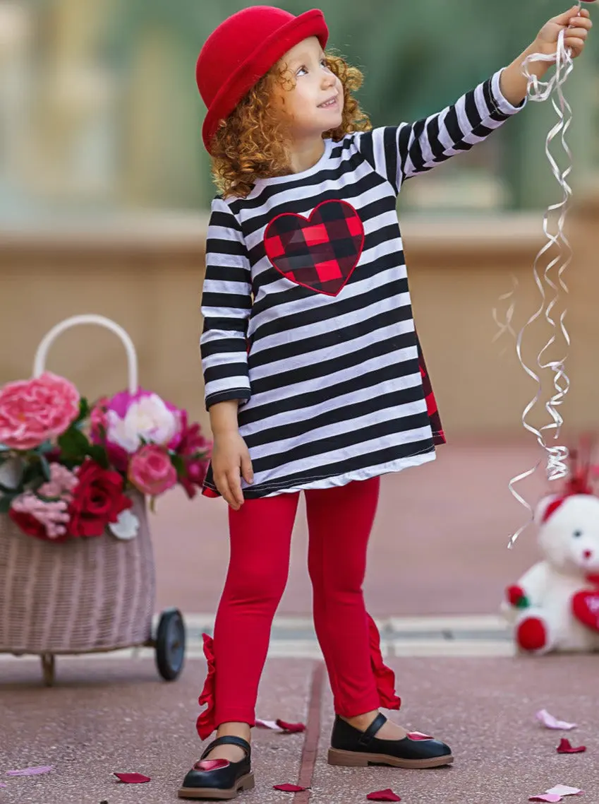 Love You All Dual Pattern Tunic and Legging Set - Image 3