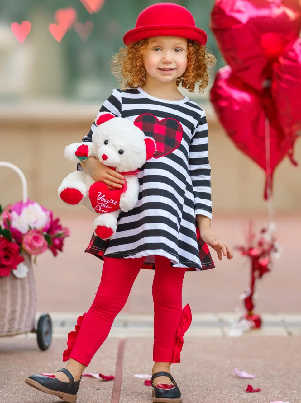 Love You All Dual Pattern Tunic and Legging Set - Image 6
