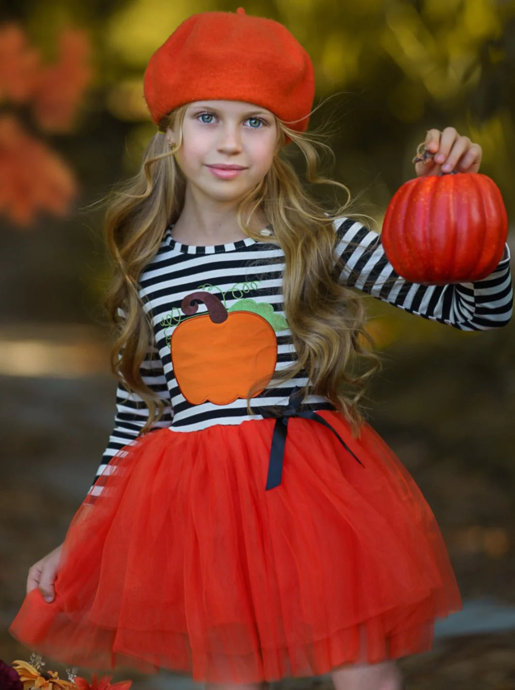 Pumpkin Chic Tutu Dress - Image 2