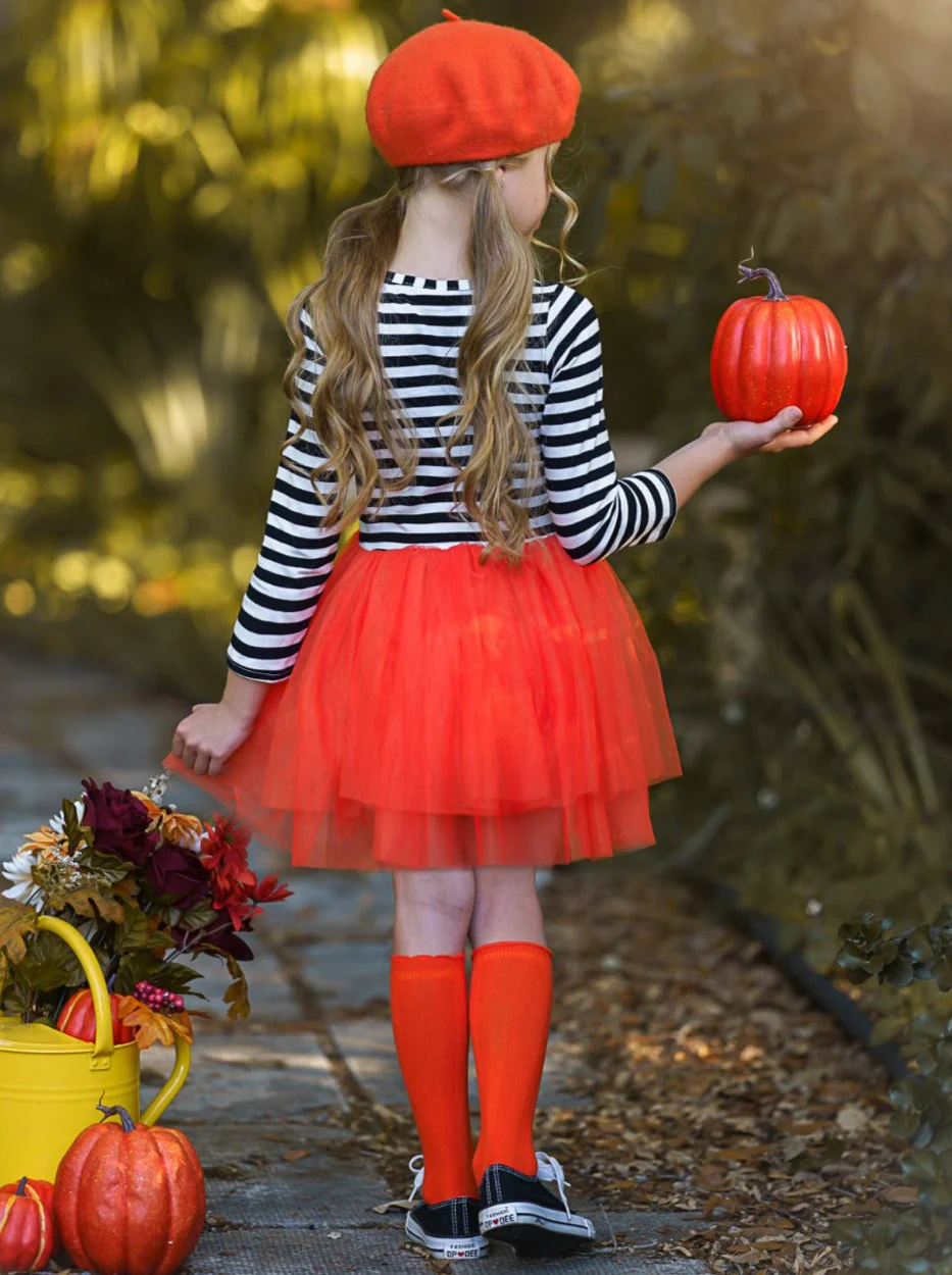 Pumpkin Chic Tutu Dress - Image 3