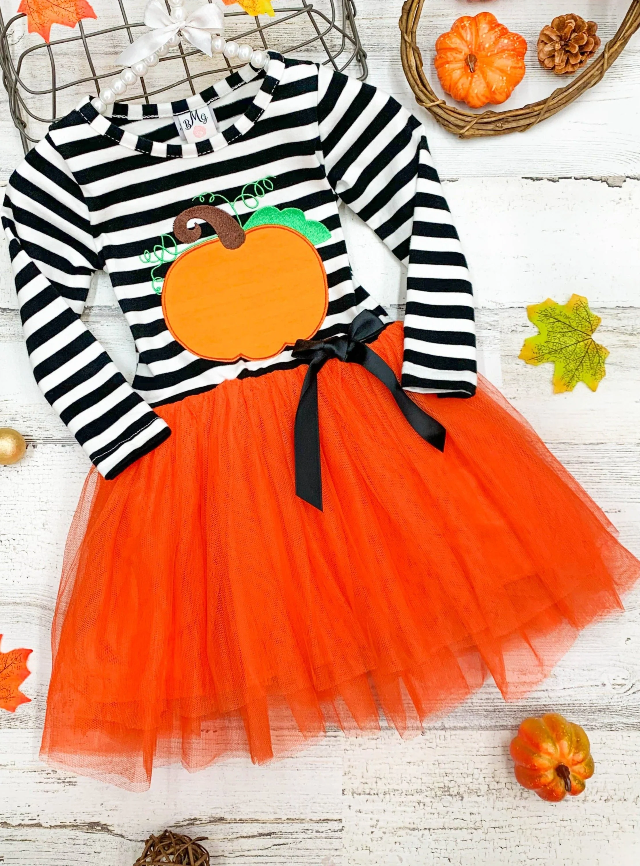 Pumpkin Chic Tutu Dress - Image 4