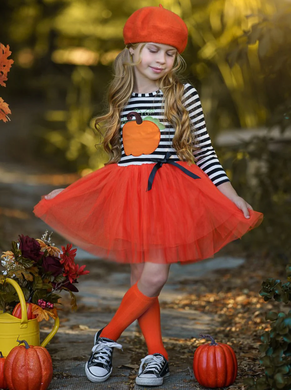 Pumpkin Chic Tutu Dress - Image 5