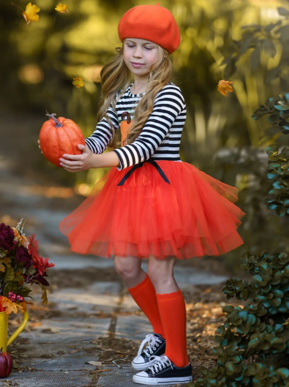 Pumpkin Chic Tutu Dress - Image 6