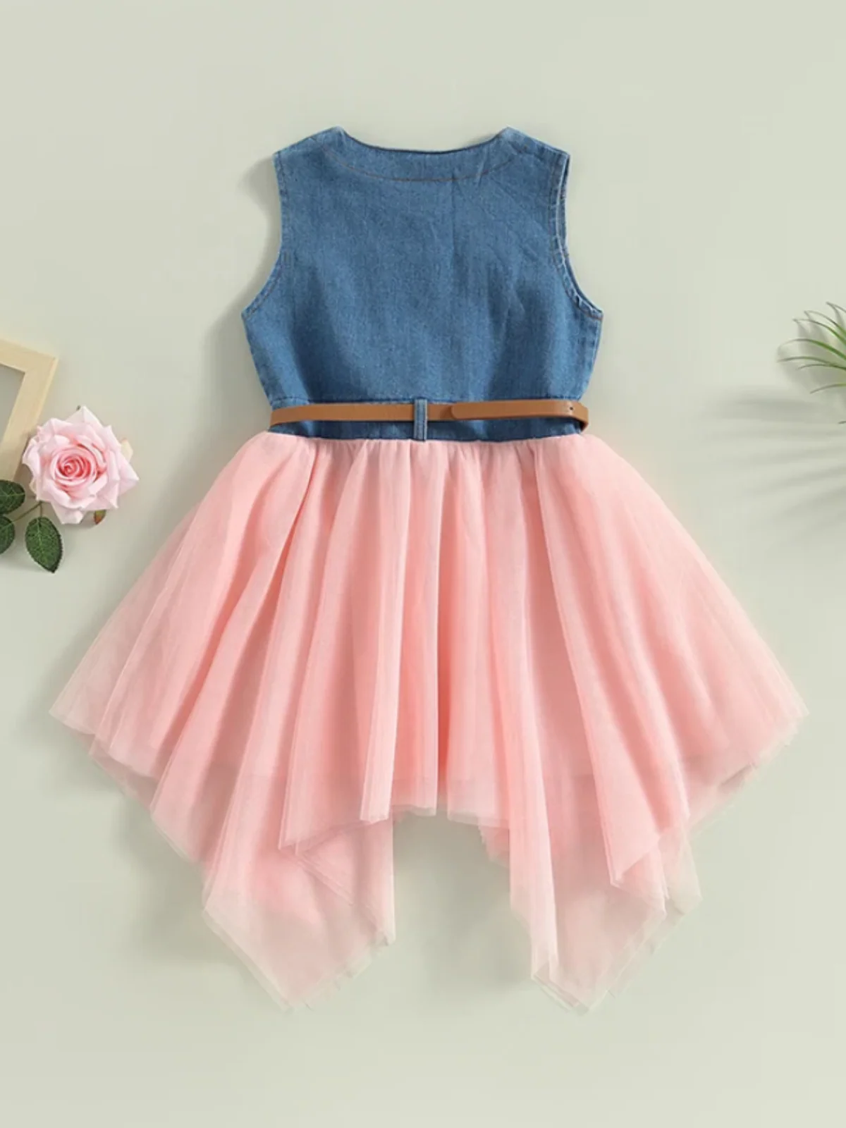 Giddy Up, Western Denim and Pink Dress - Image 6