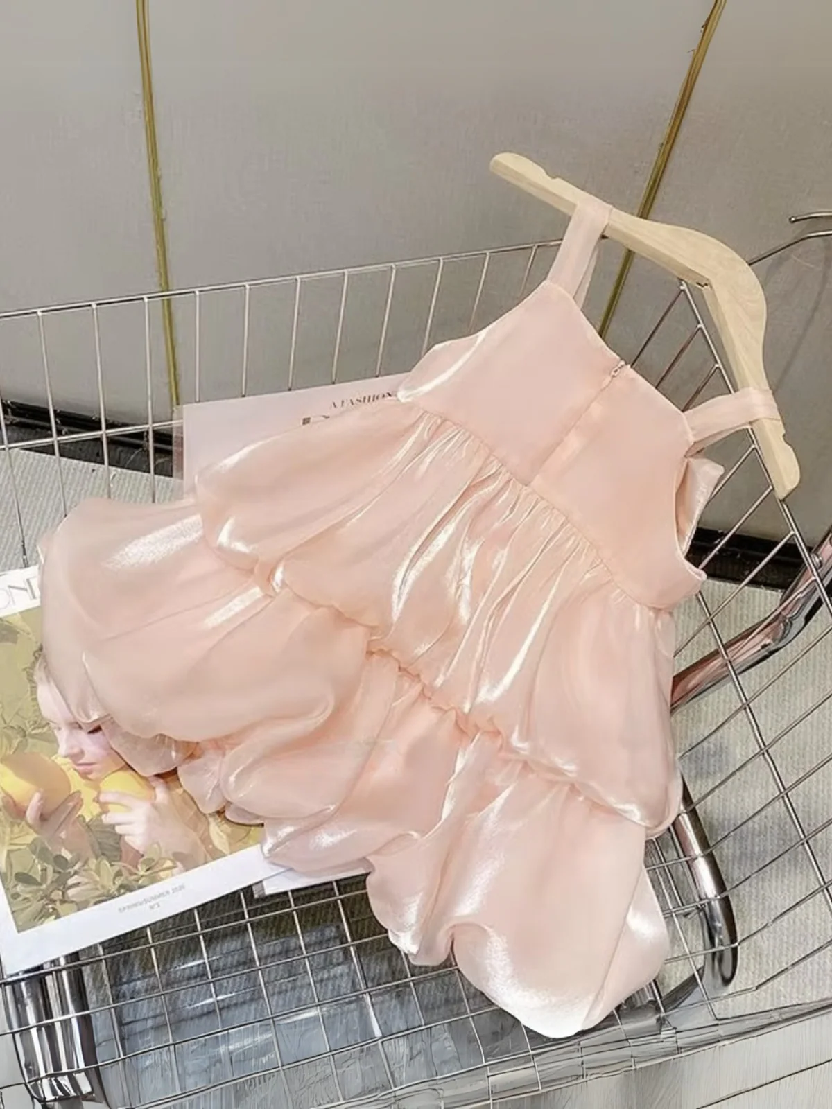 Blush Bow Ruffle Dress - Image 3