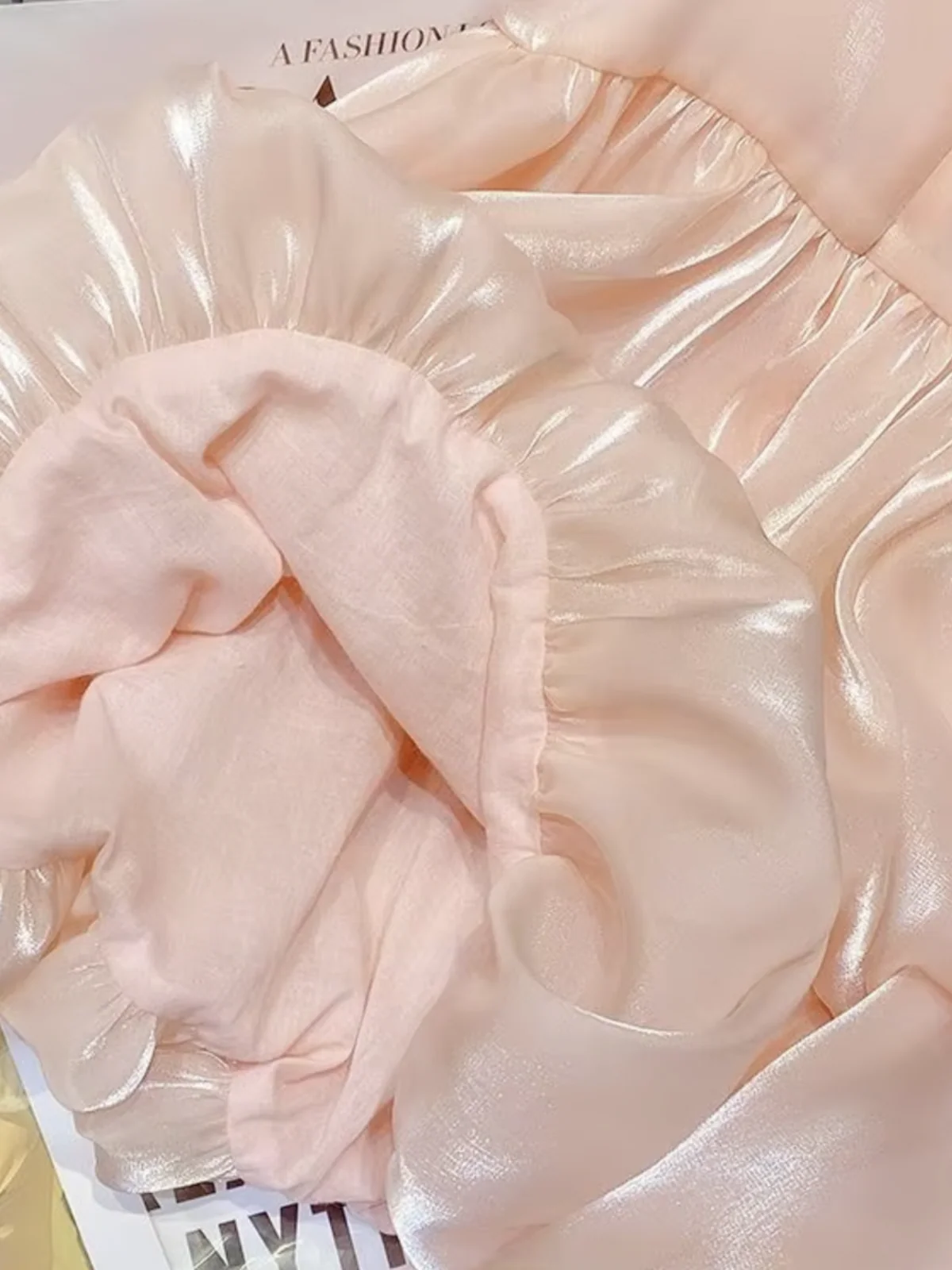 Blush Bow Ruffle Dress - Image 5