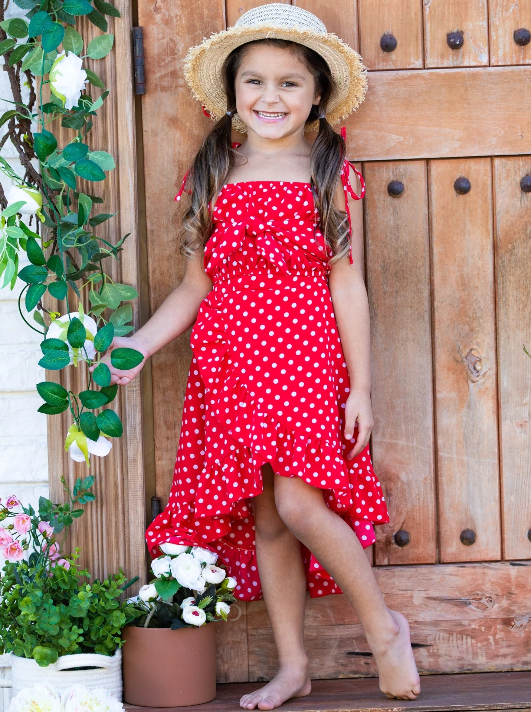 Sweet Little Dot Crop Top and Wrap Skirt Set - Image 4
