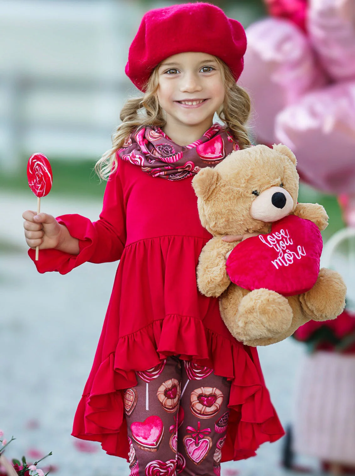 Sweetest Treat Tunic, Scarf and Legging Set - Image 5