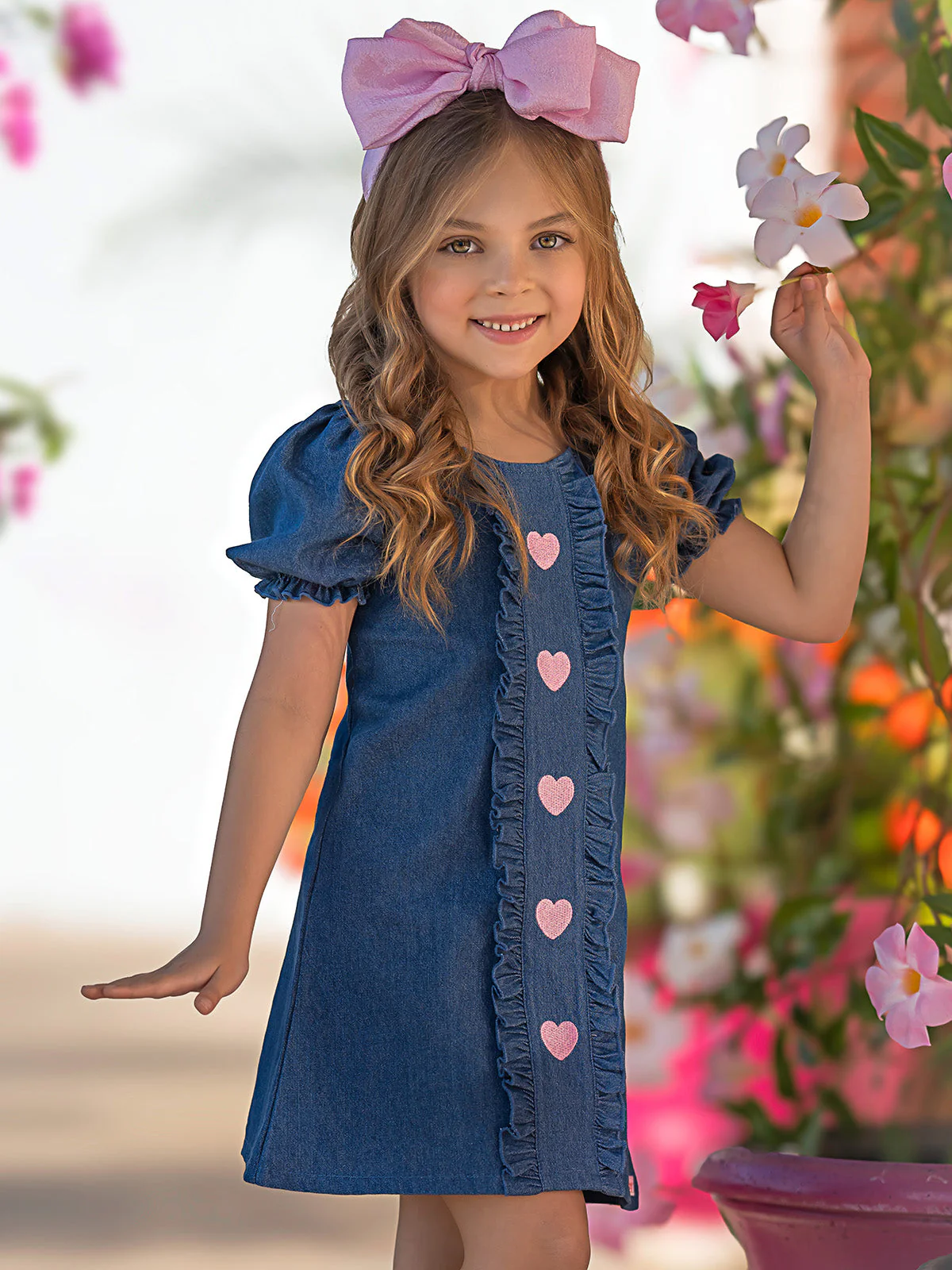 Sweethearts Cutie Pie Denim Dress and Purse Set - Image 3