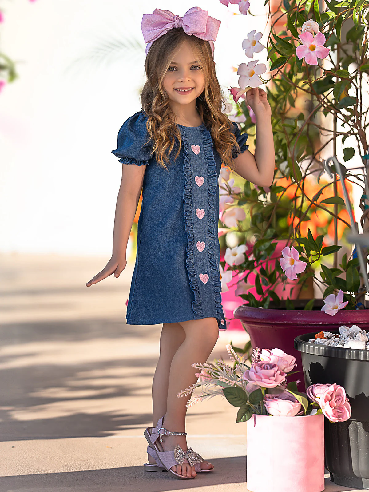 Sweethearts Cutie Pie Denim Dress and Purse Set - Image 6