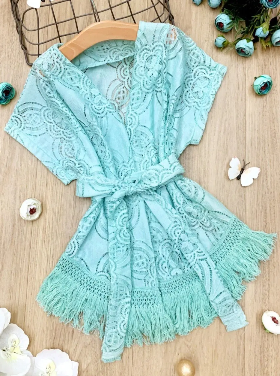 Lace Swim Cover-Up Kimono - Image 6